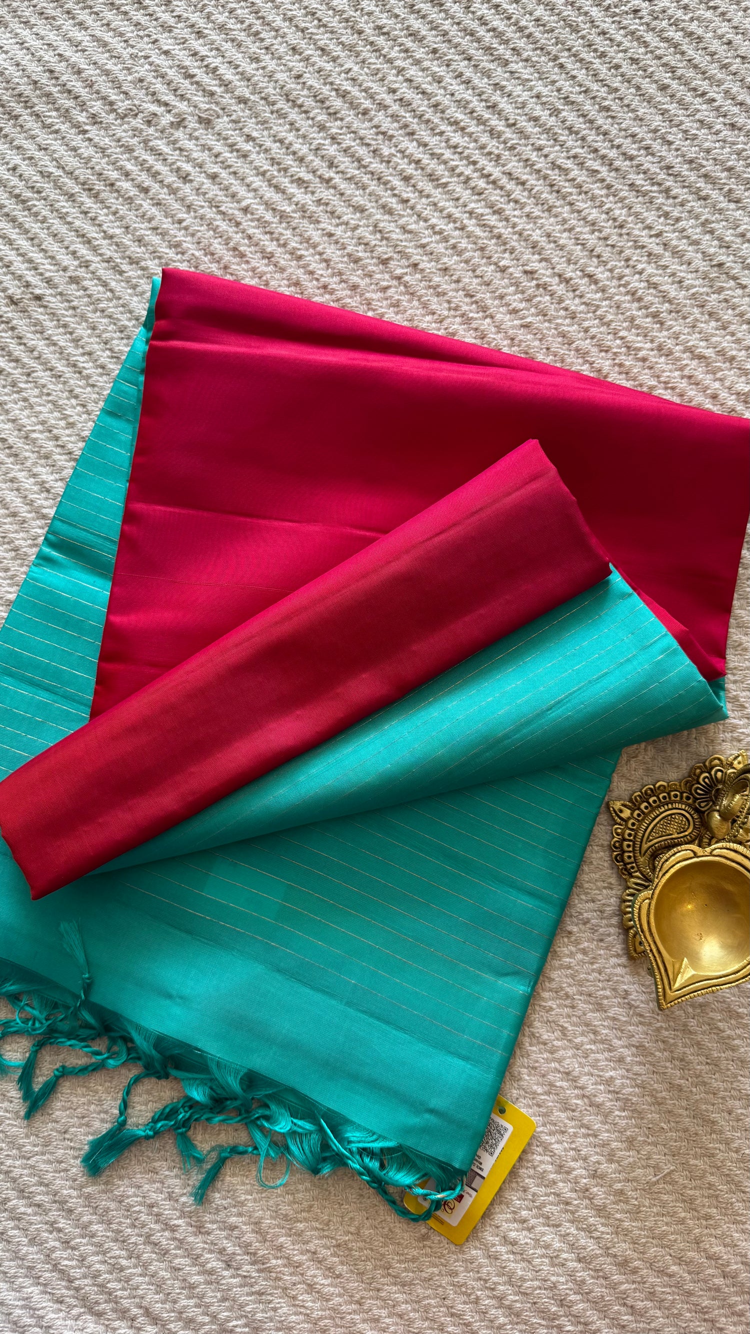 PSUV125 - RAMABLUE WITH PINK PURE SOFT SILK SAREE
