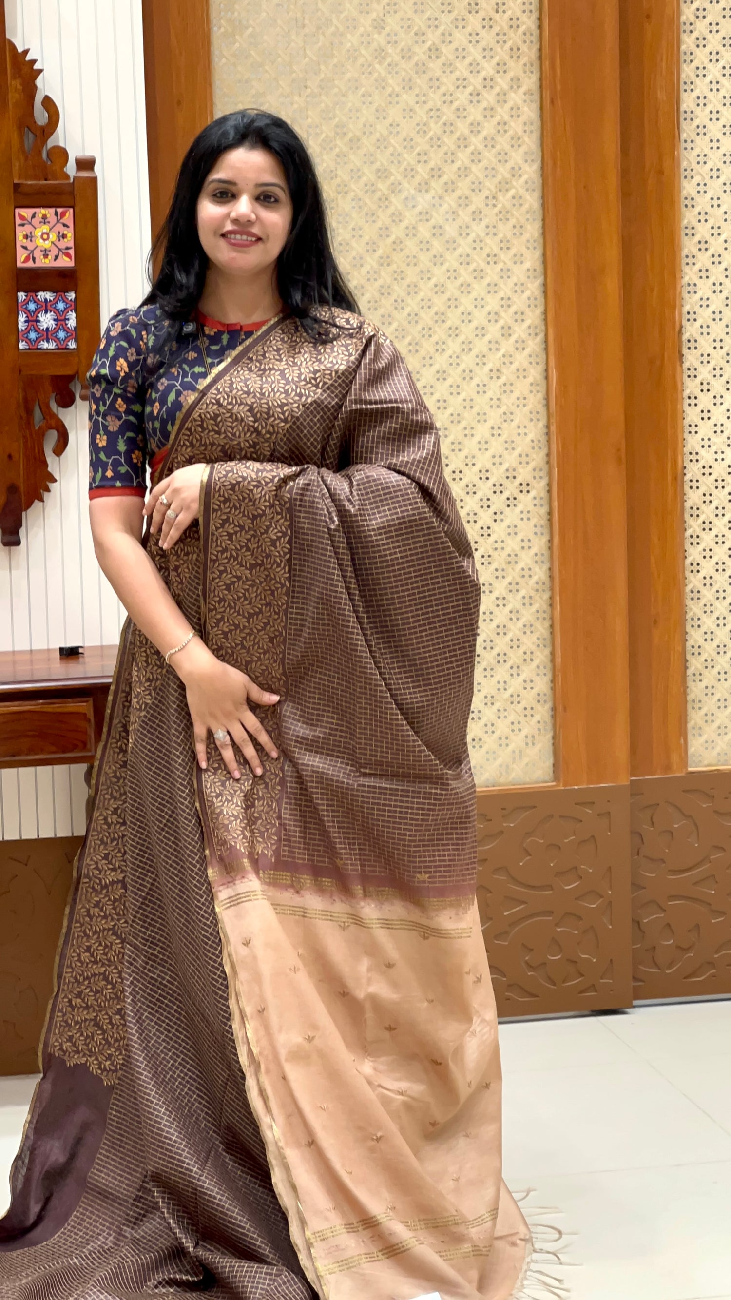 SUV4174-COFFEEBROWN WITH CHIKKU