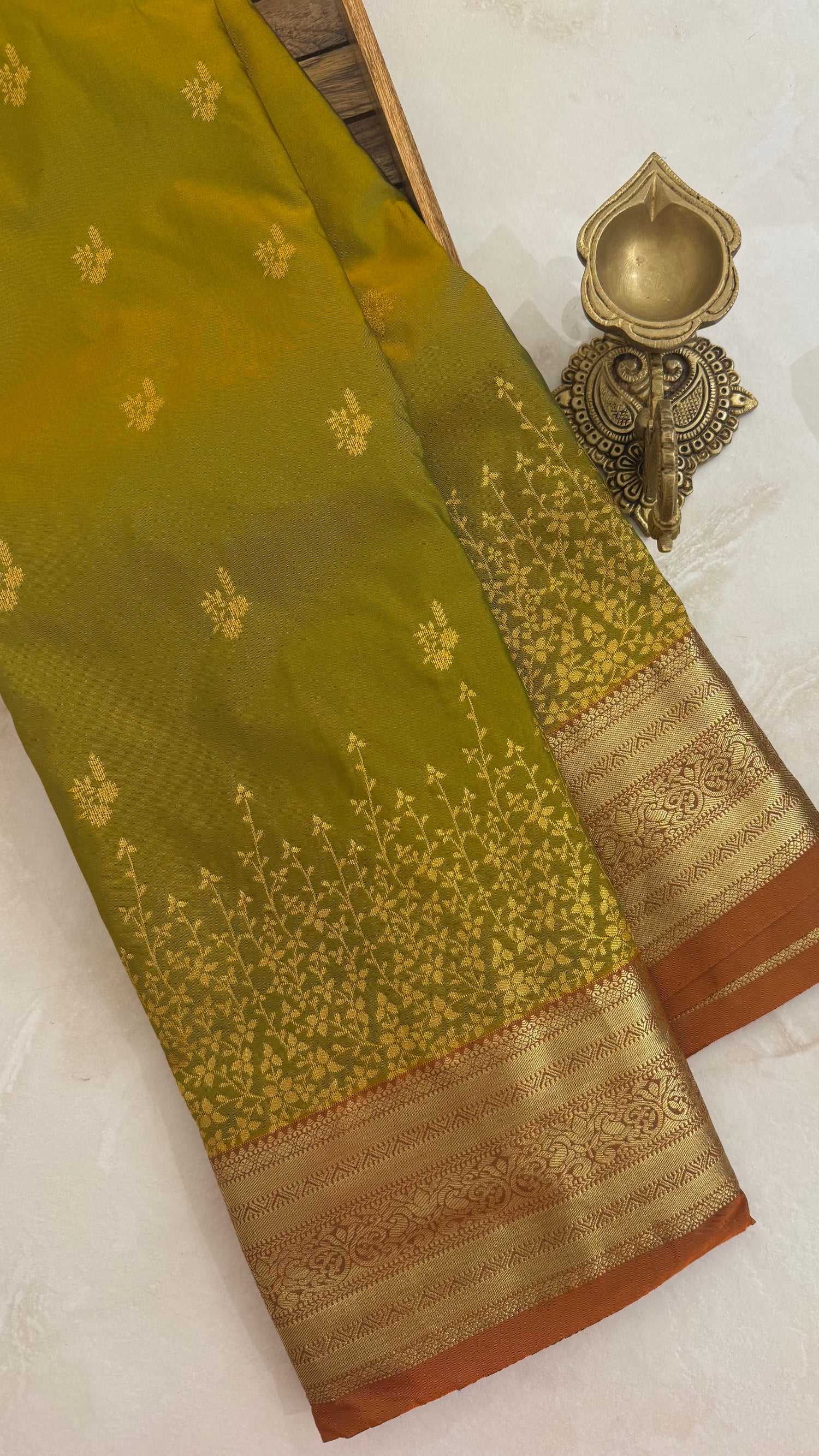 KANJIVARAM SILK SAREE SUV5616-GREEN