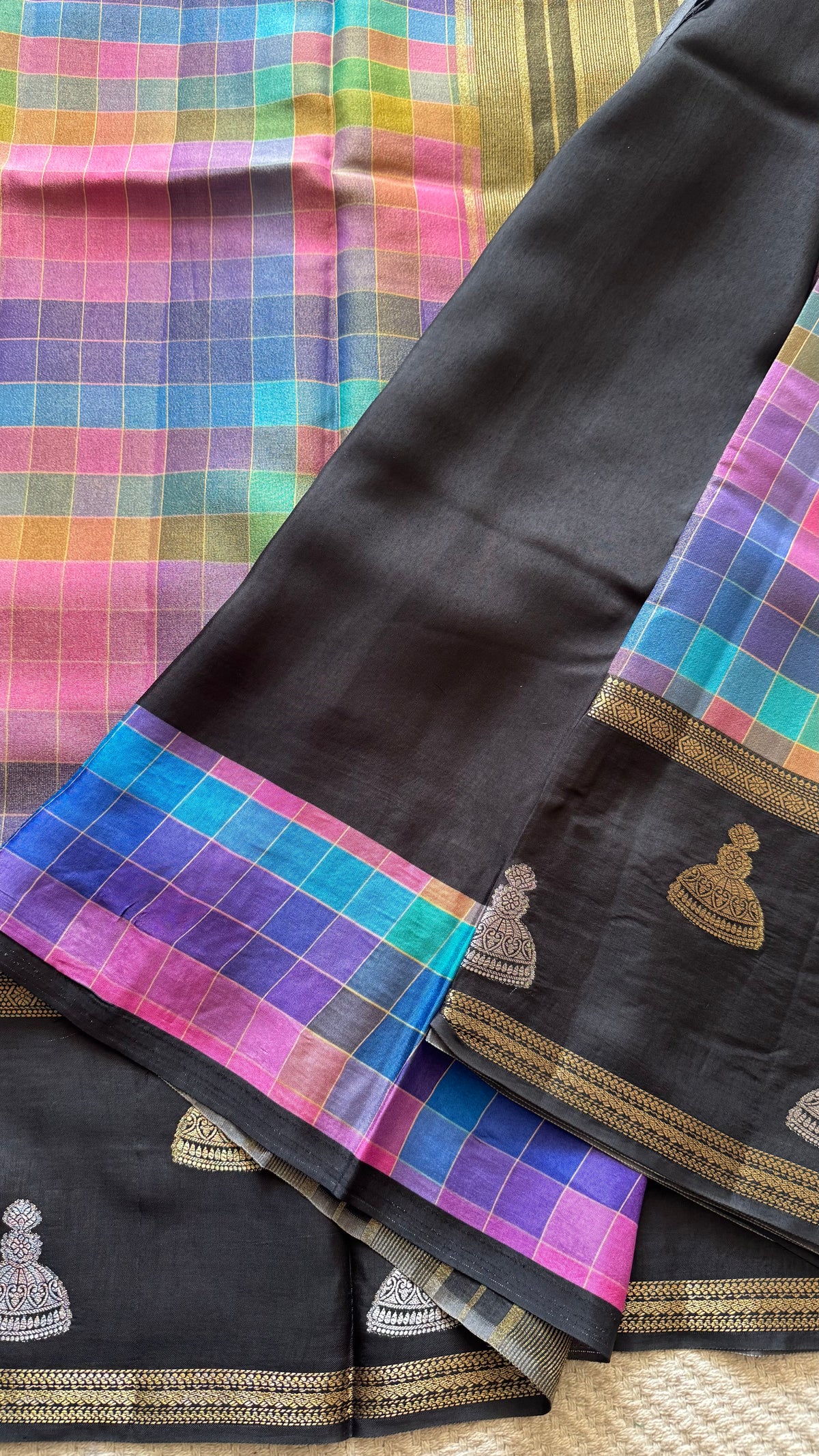 CHECKS SAREE SUV5886-MULTI-1