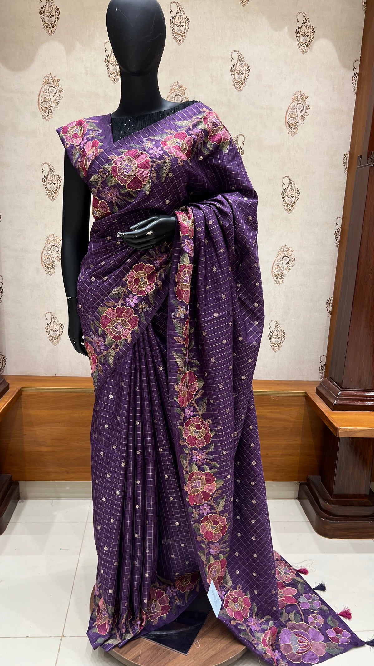 TUSSER SILK SUV5161-PURPLE
