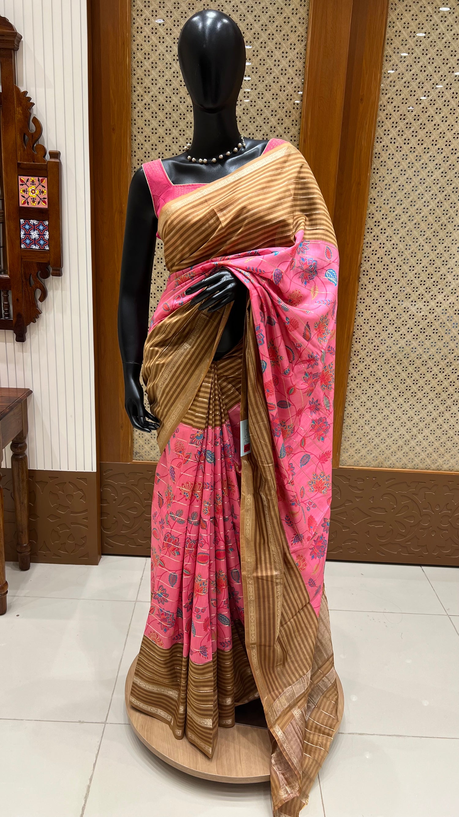 SUV2836-PINK WITH BROWN