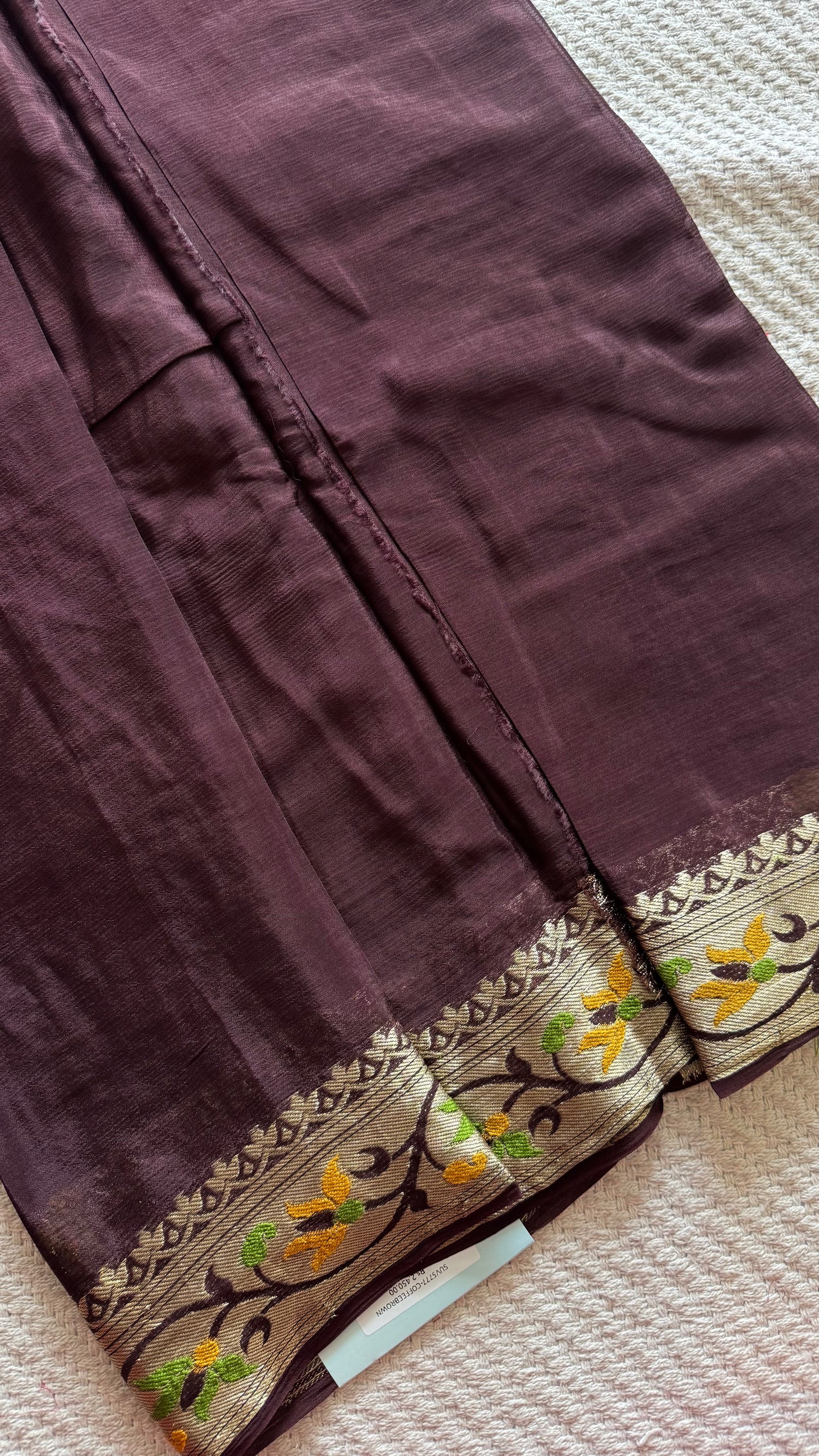 CREPE SILK SUV5777-COFFEEBROWN