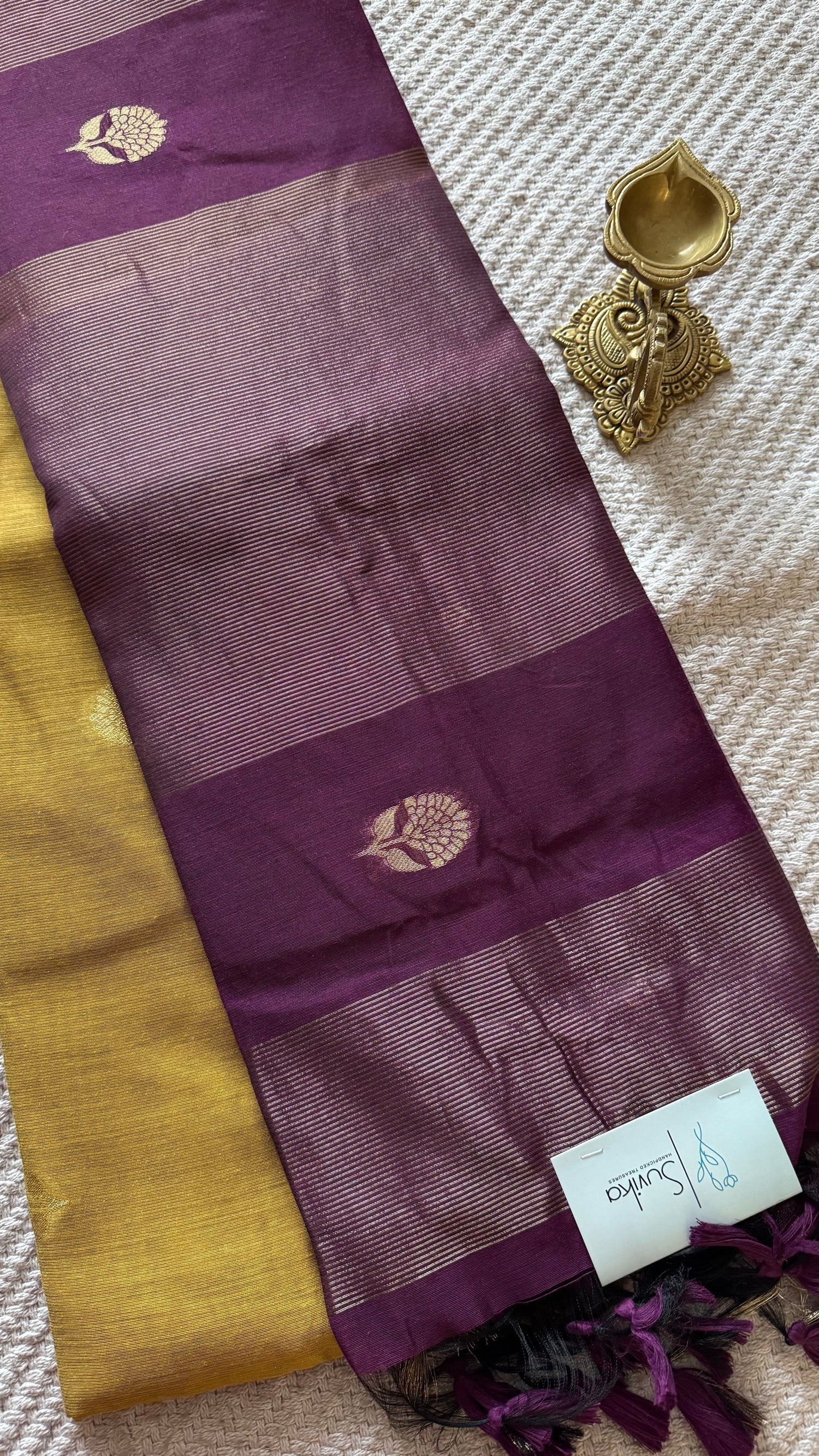 TUSSER SILK SAREE SUV5471-MAGENTA