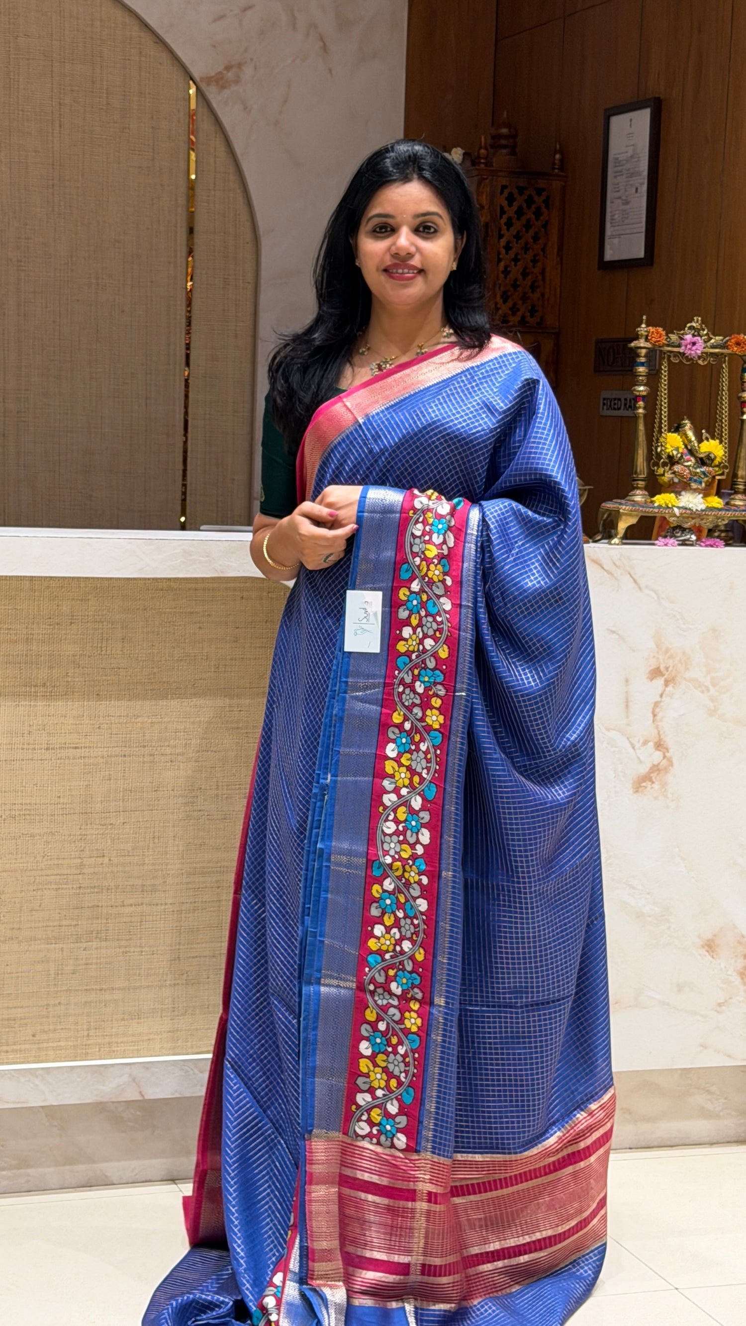 SUV3907-BLUE WITH PINK