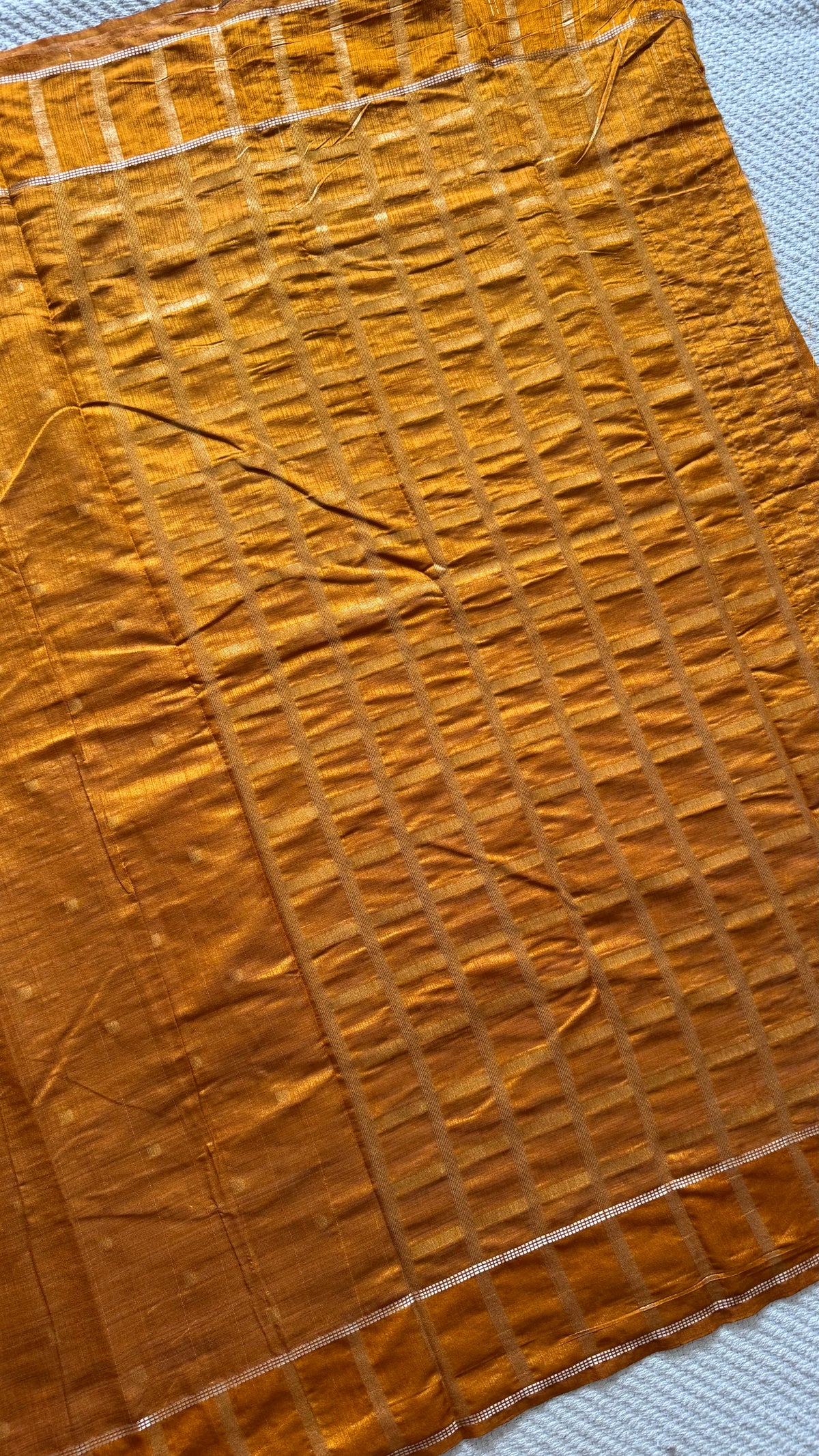 TUSSER SILK SAREE SUV5899-RUST