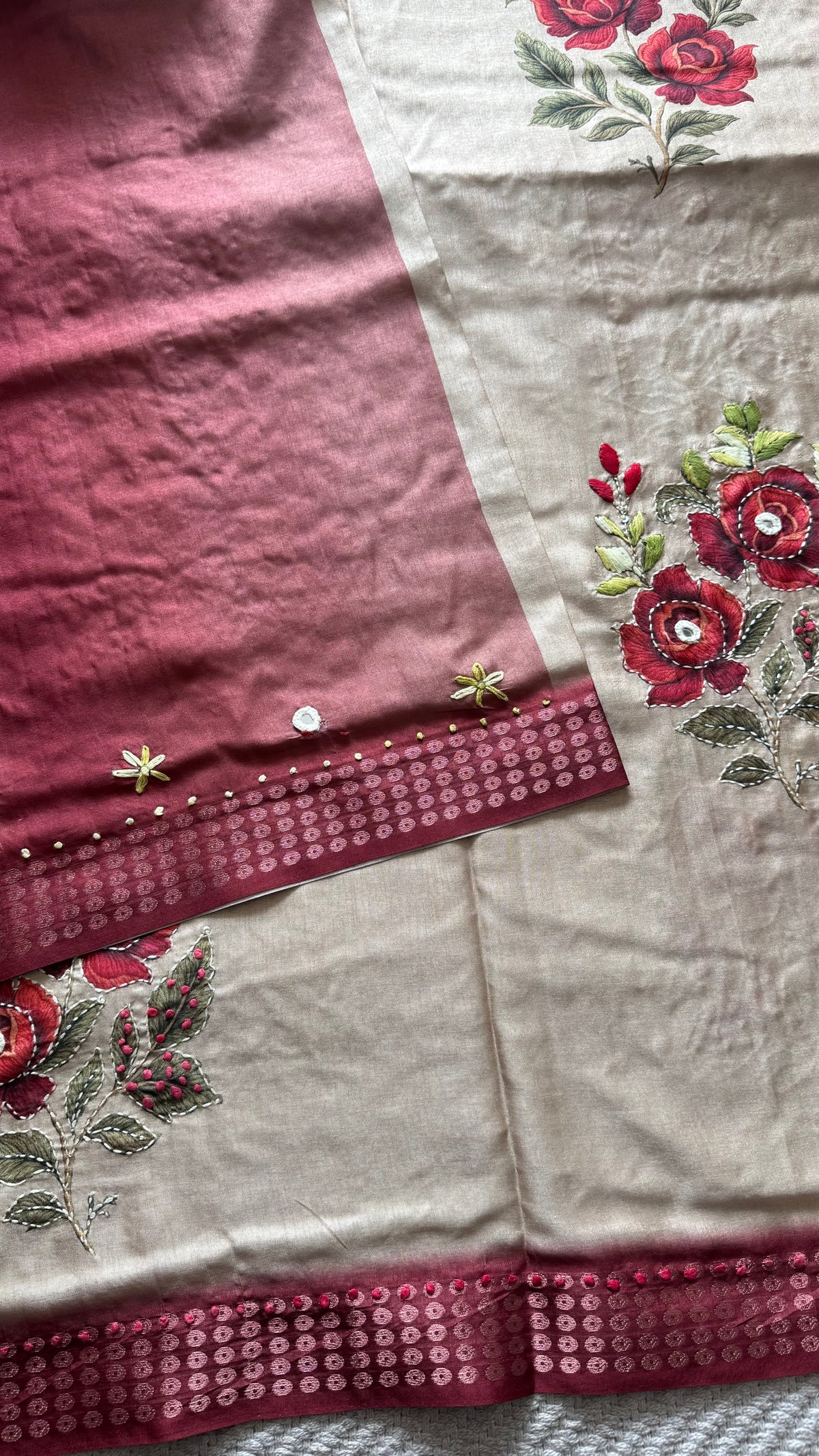 TUSSER SILK SUV5544-RED