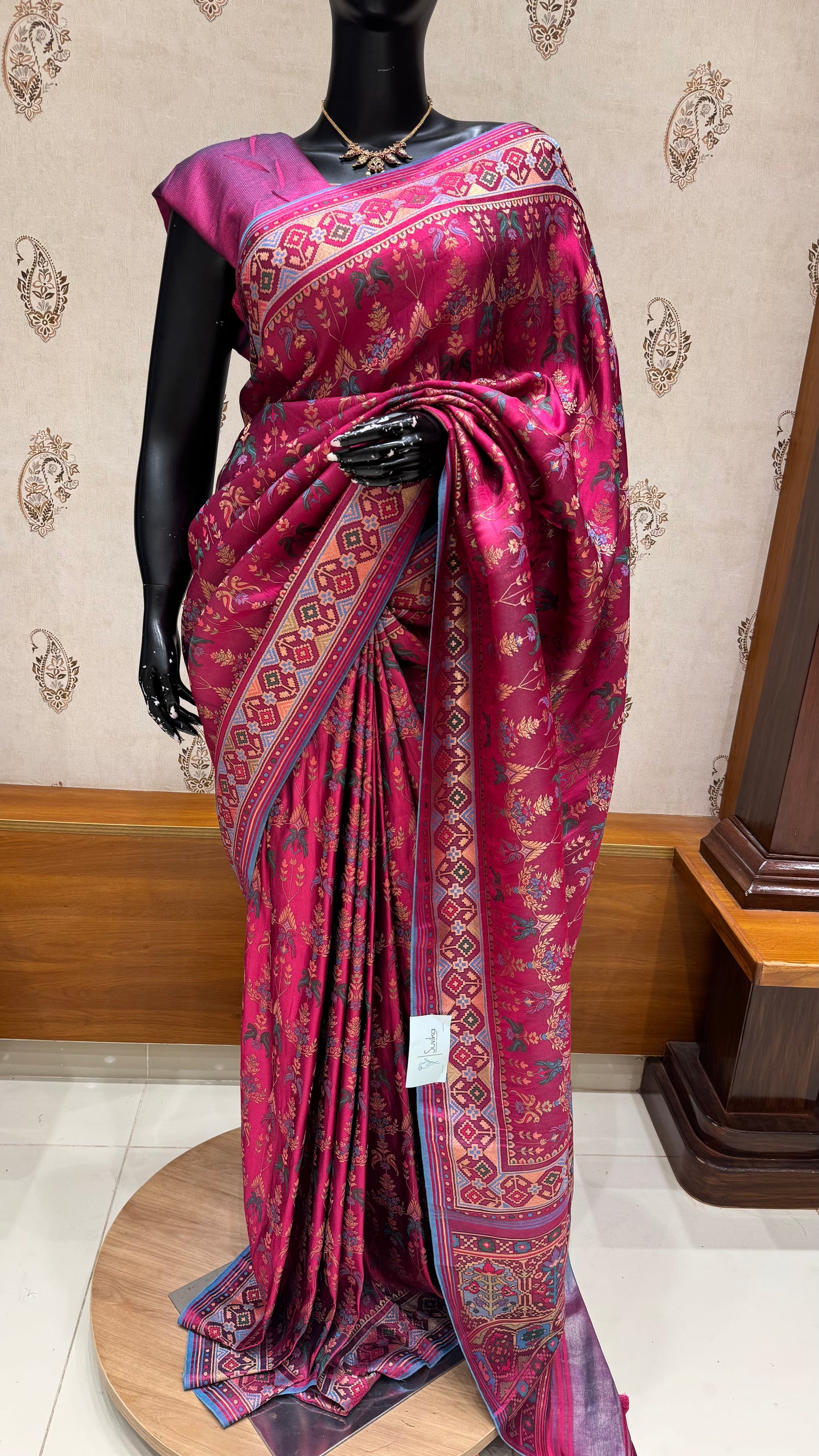 SATIN CREPE SUV5465-PINK