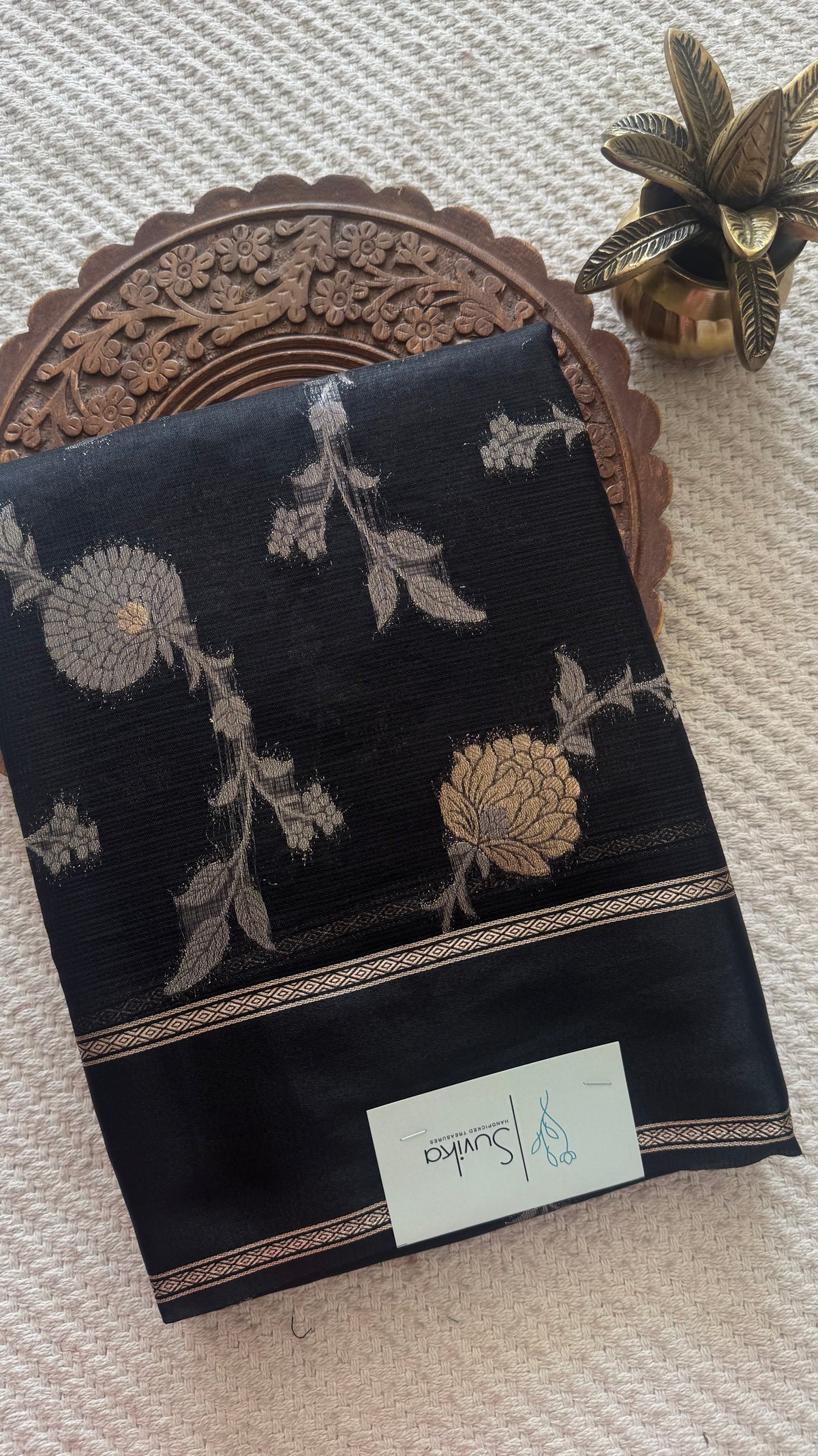 KOTA SILK SAREE SUV5889-BLACK