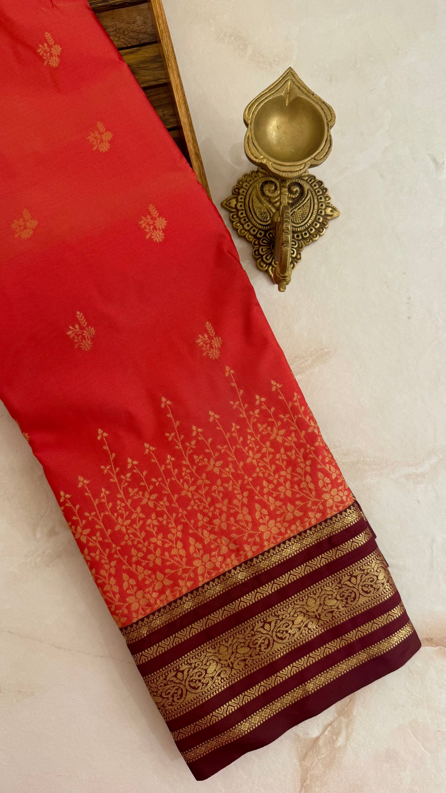 KANJIVARAM SILK SAREE SUV5616-PEACH
