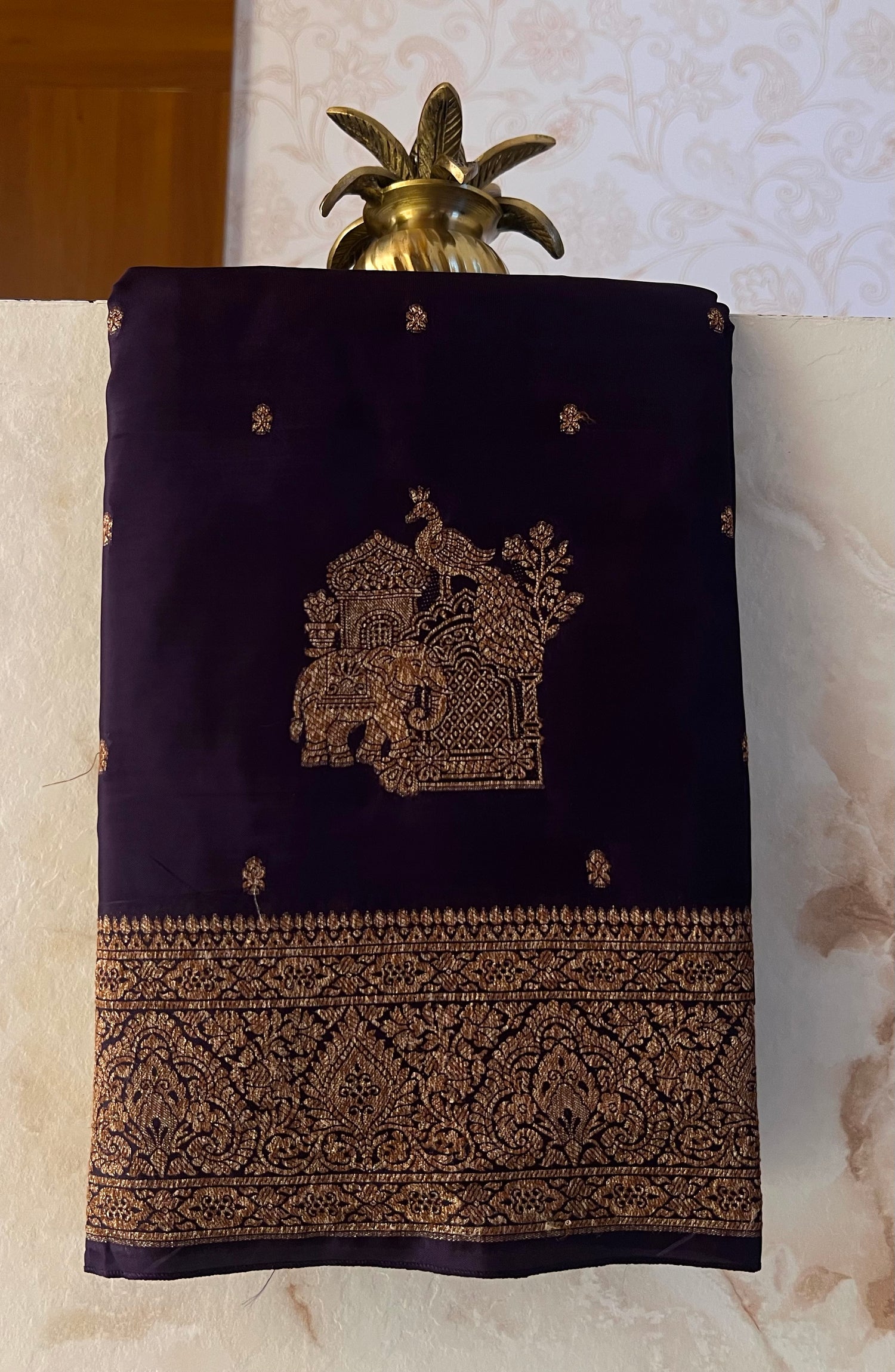 CRPE SILK SAREE SUV5651-MAGENTA