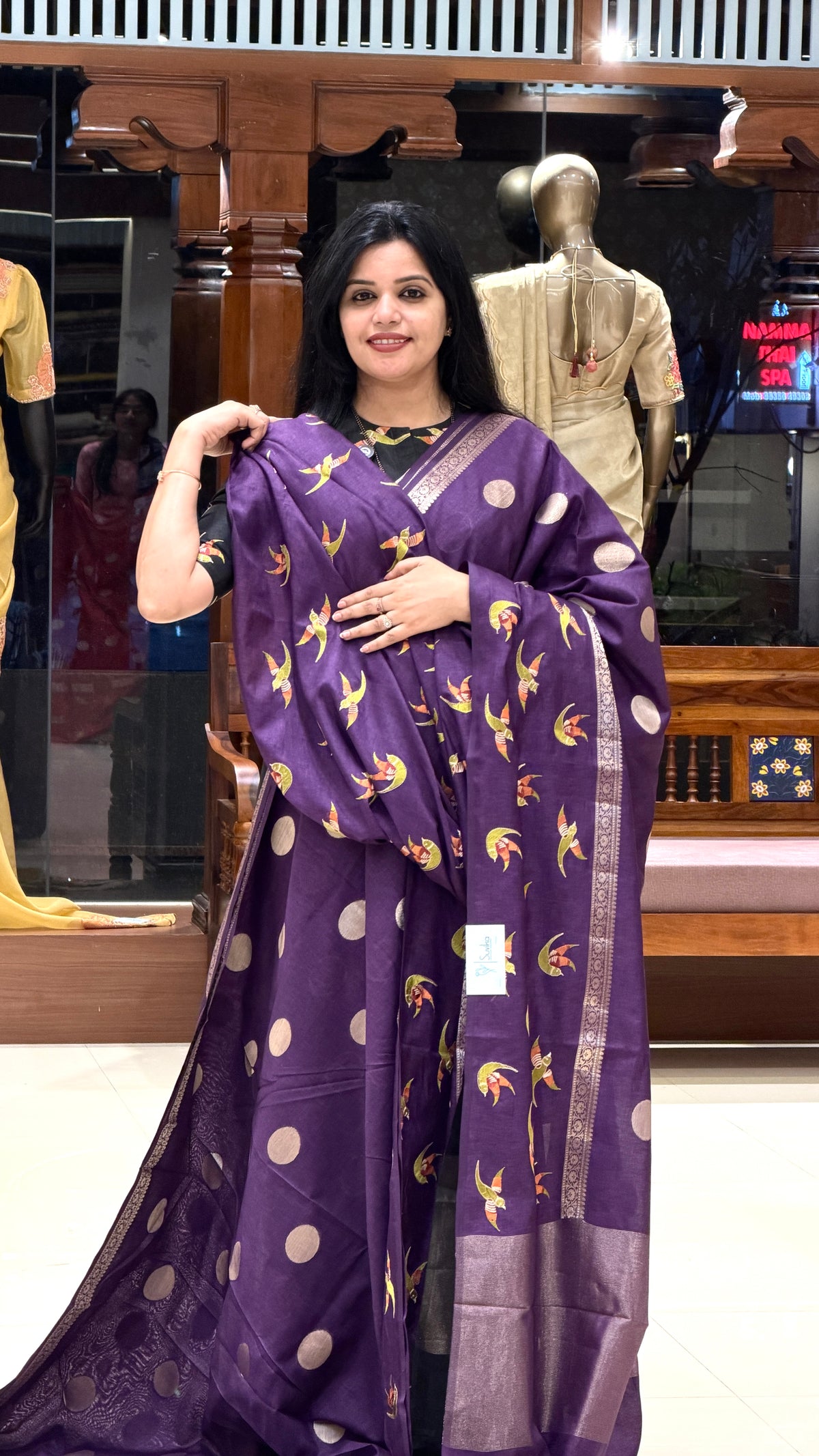 VISCOSE TUSSER SUV4745-PURPLE