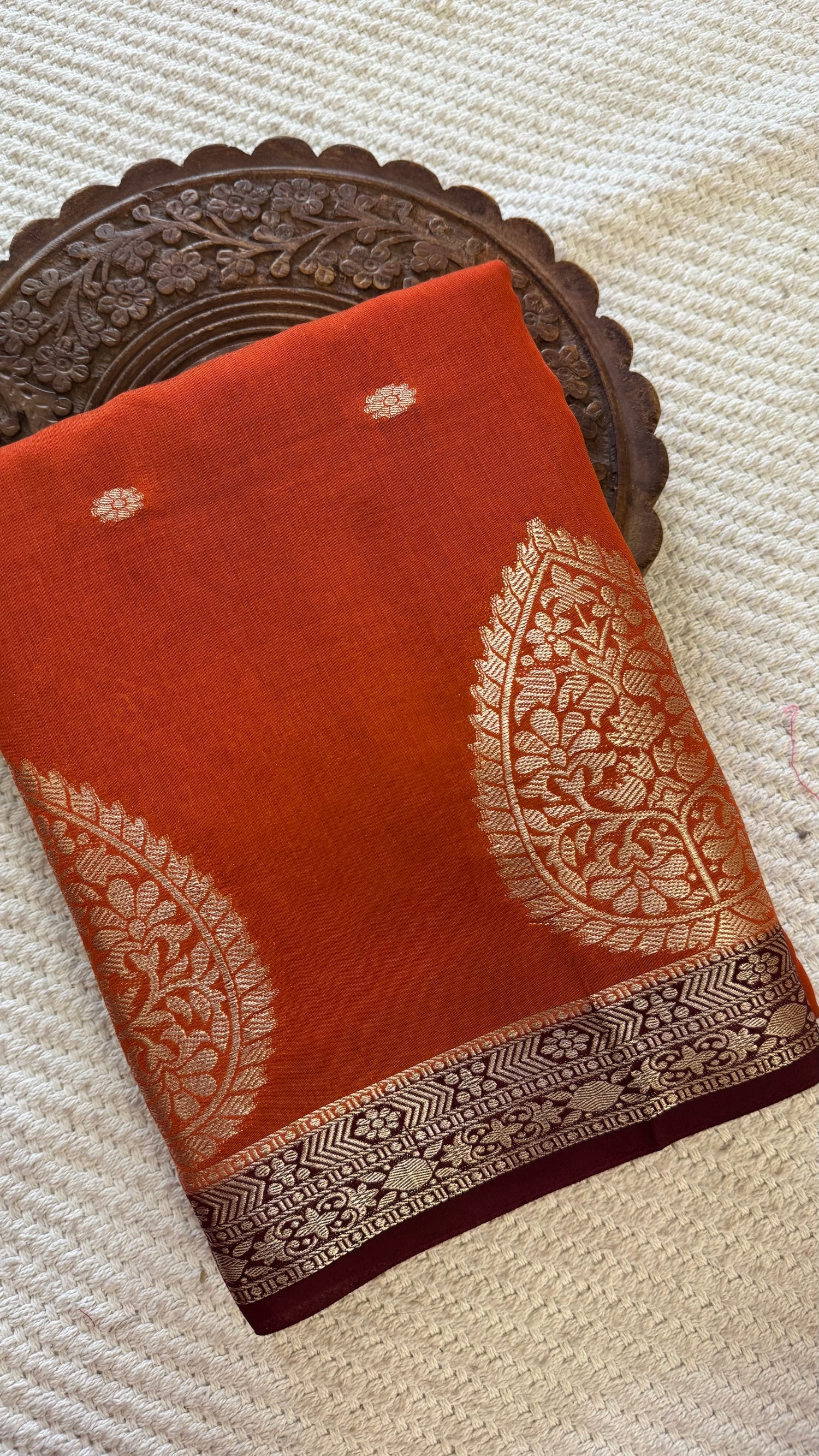 SUV4798-RUSTORANGE WITH COFFEEBROWN