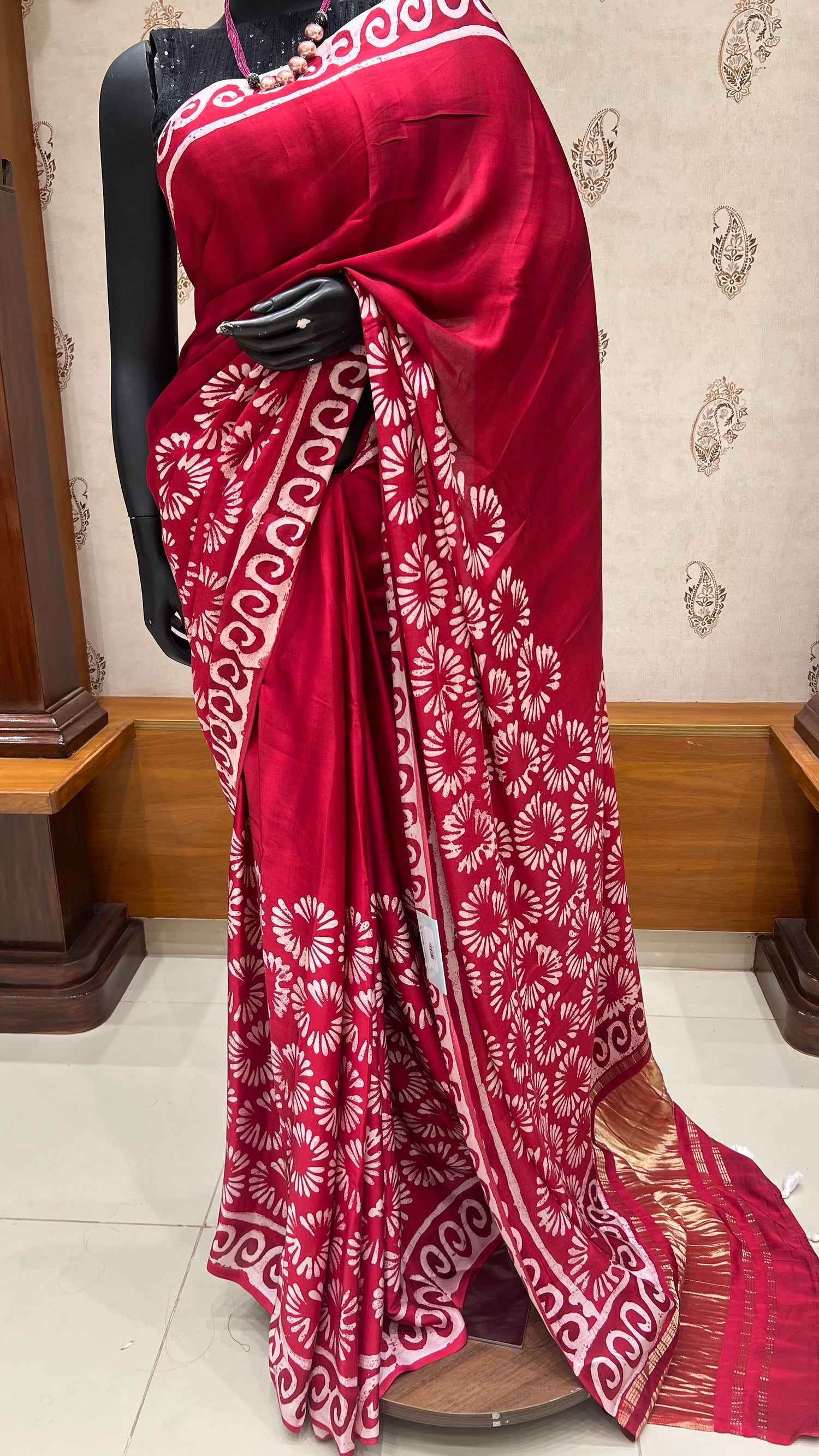 SATIN CREPE SUV5037-RED