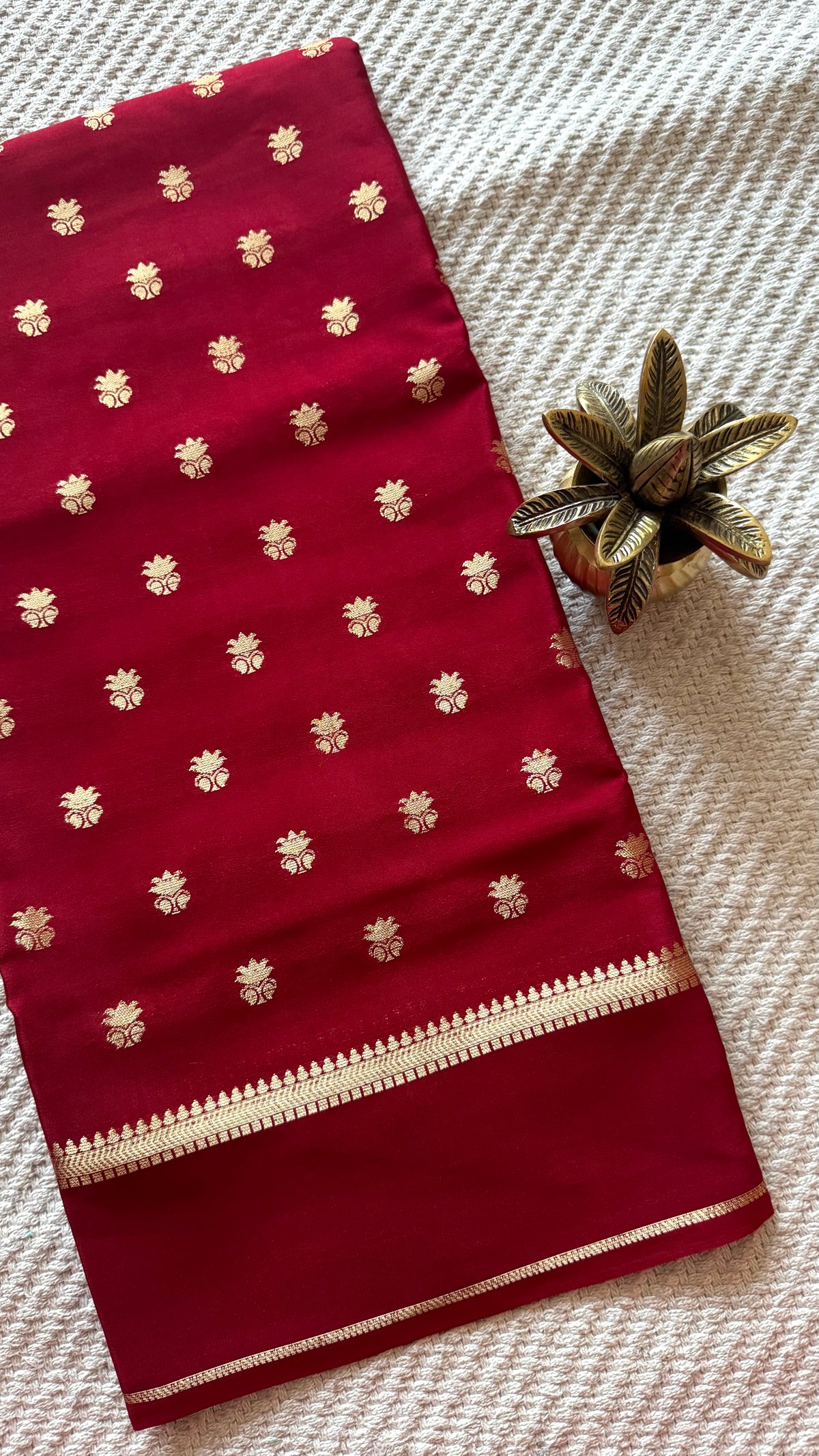 MYSORE CREPE SAREE SUV5858-MAROON