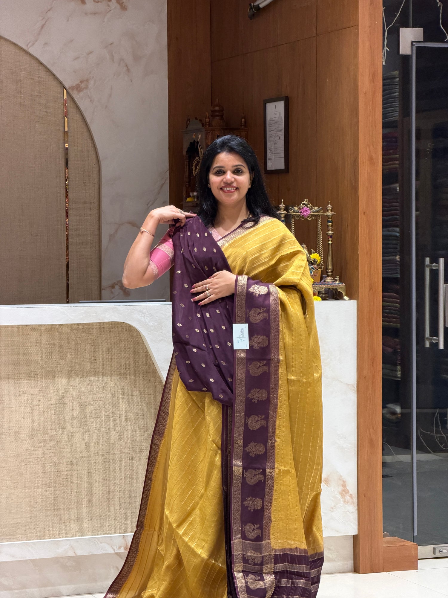 SUV4039-MUSTARD WITH GRAPE