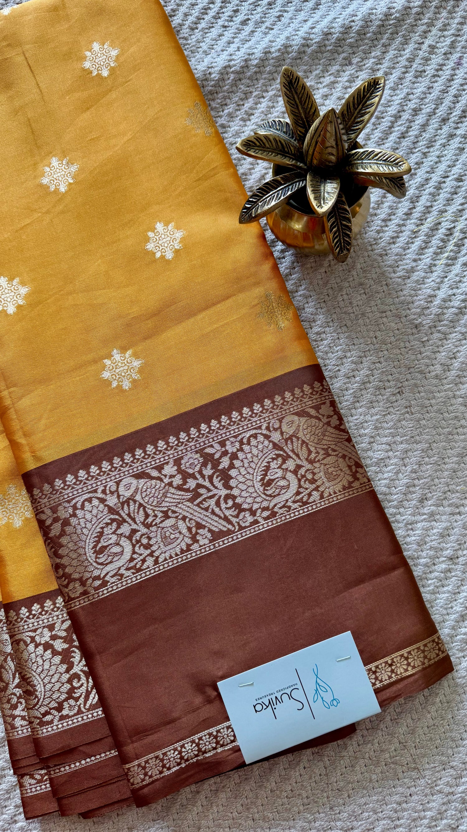 SEMI SOFT SILK SUV5666-MUSTARD