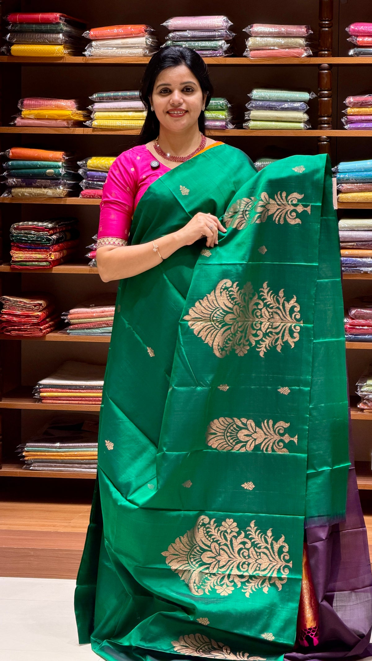 PURE KANJIVARAM SILK SAREE SUP1485 - GREEN