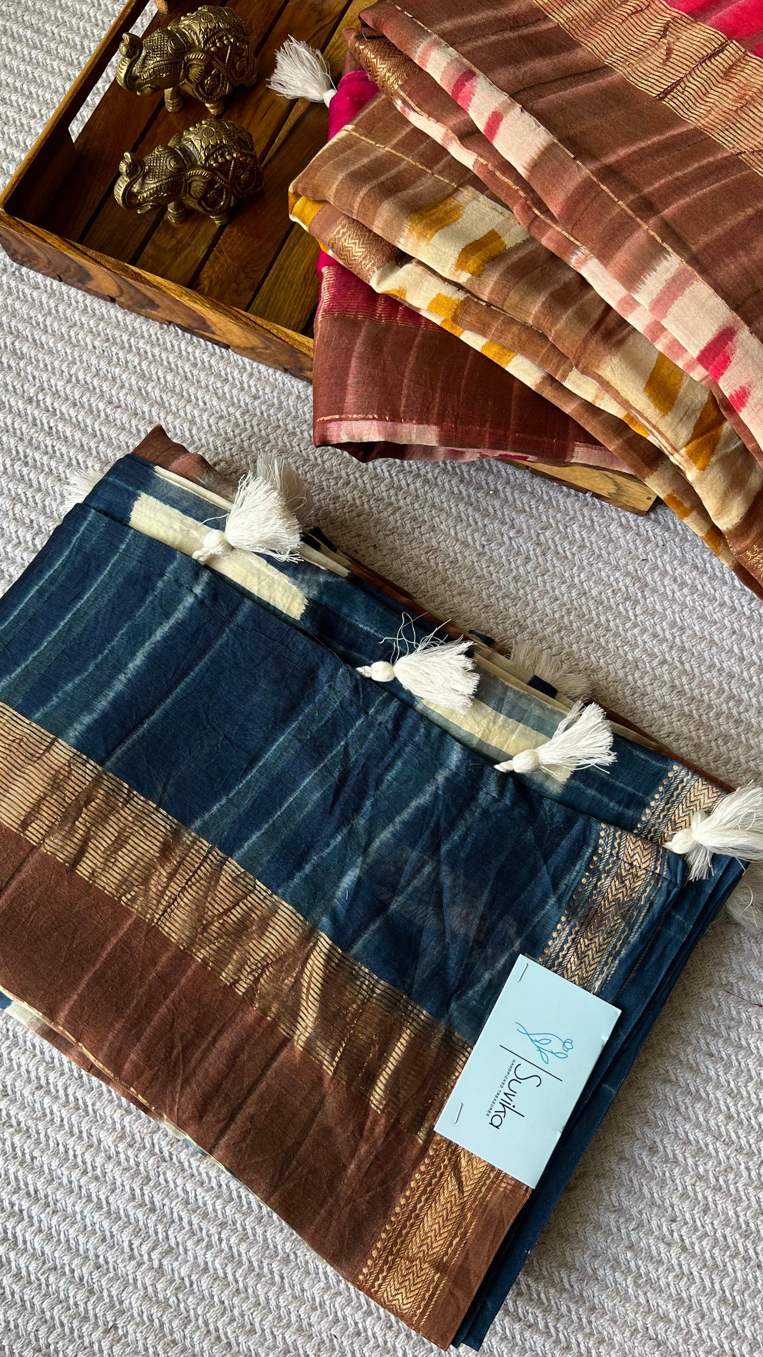 MAHESHWARI SILK COTTON SUV4947-BLUE