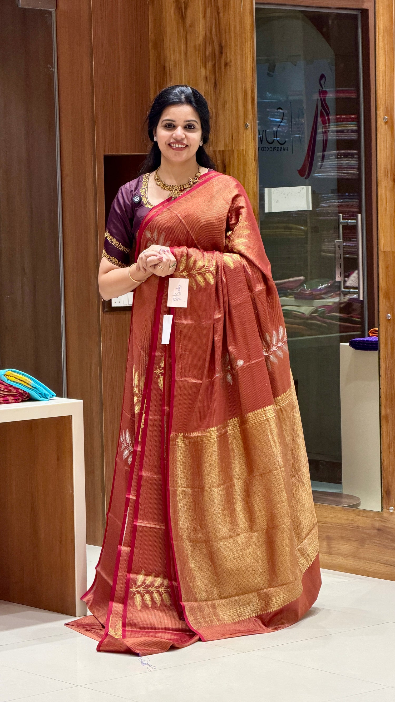 PURE MYSORE CREPE PSH101-MAROON