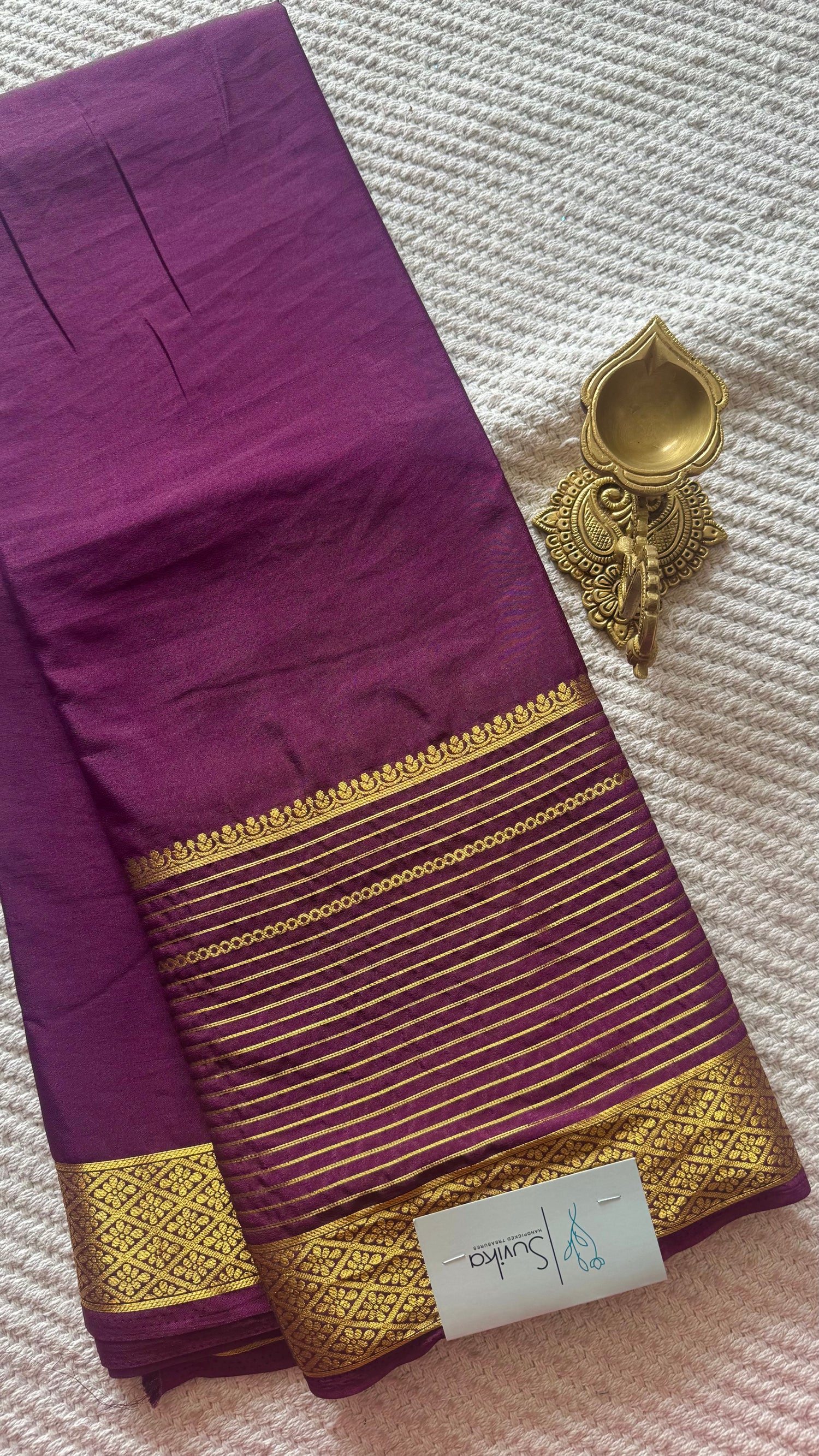 MYSORE CREPE SILK SUV3108-PLUM