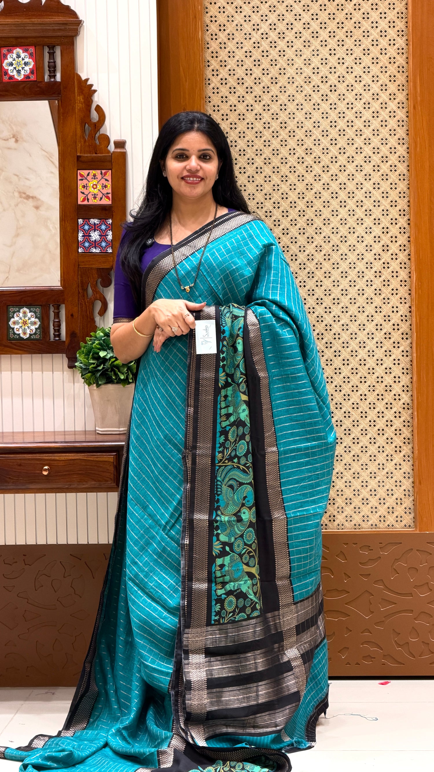 MUNGA COTTON SAREE SUV5291-SKYBLUE