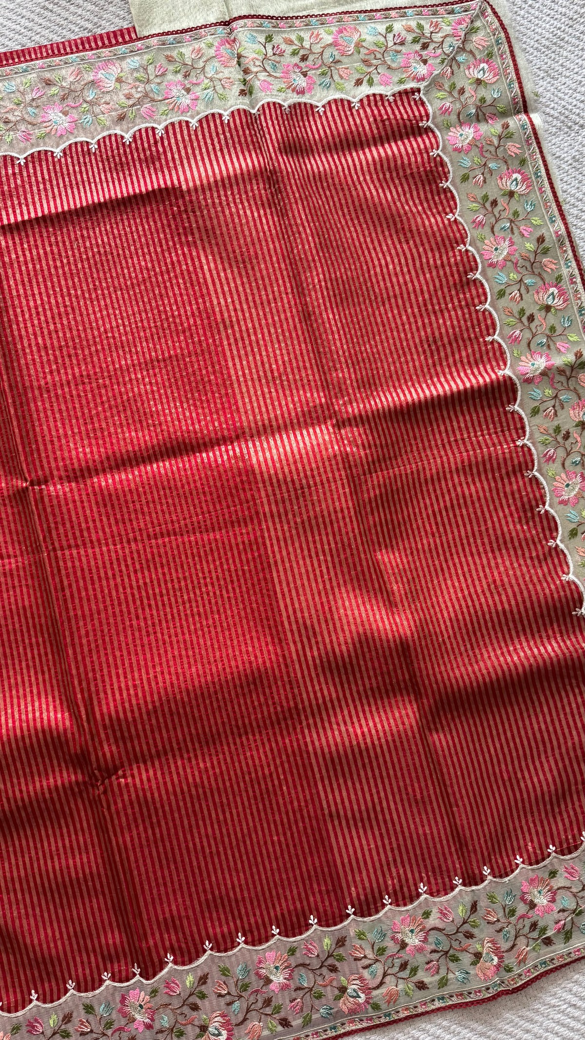 TISSUE SAREE SUV5639-RED