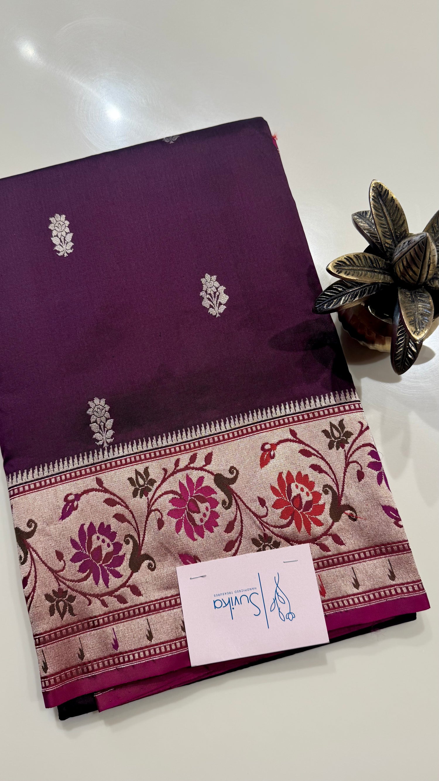 BANARASI SOFT SILK PSJV371-DEEPWINE