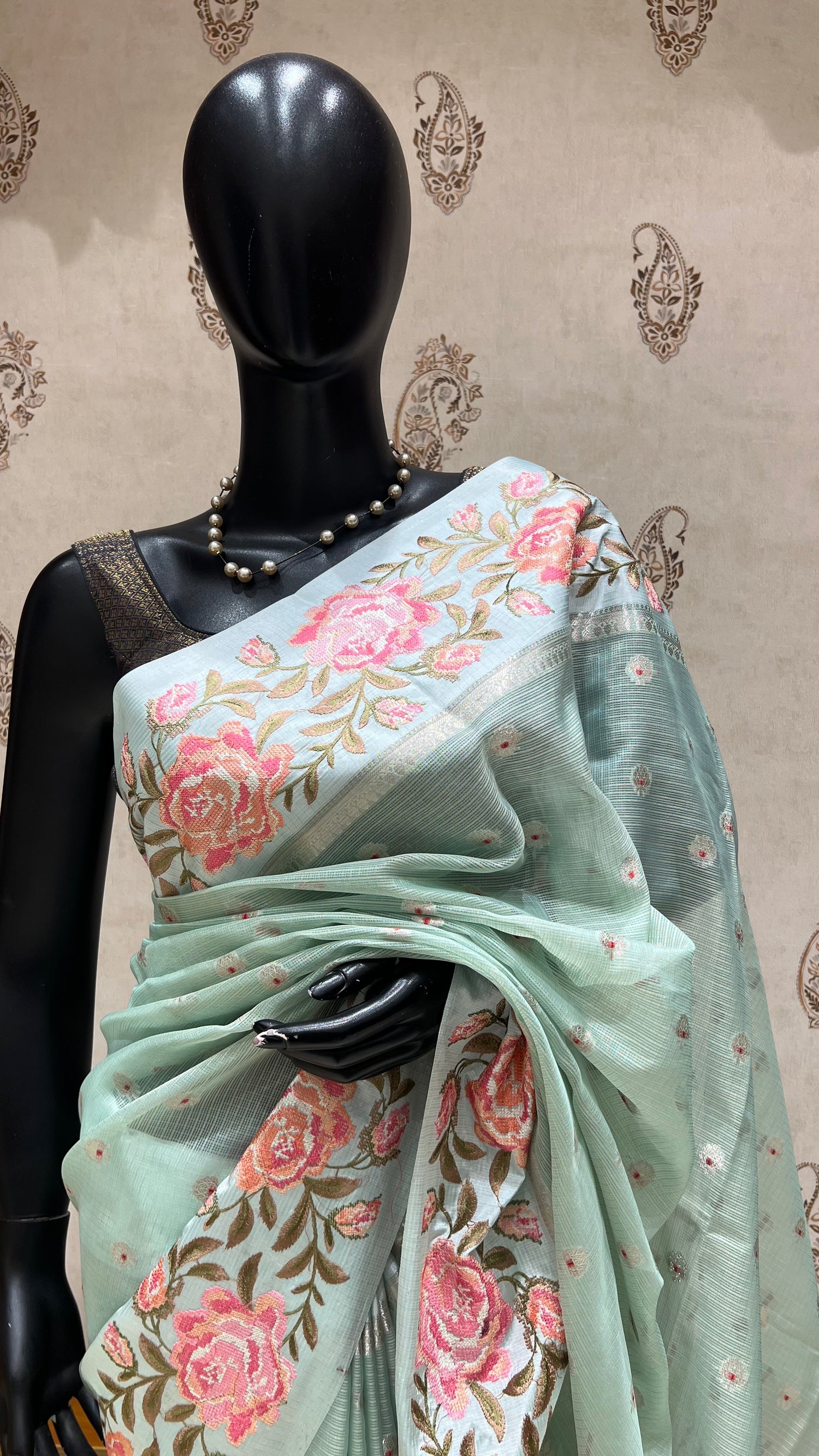KOTA SILK SAREE SUV5587-SEABLUE