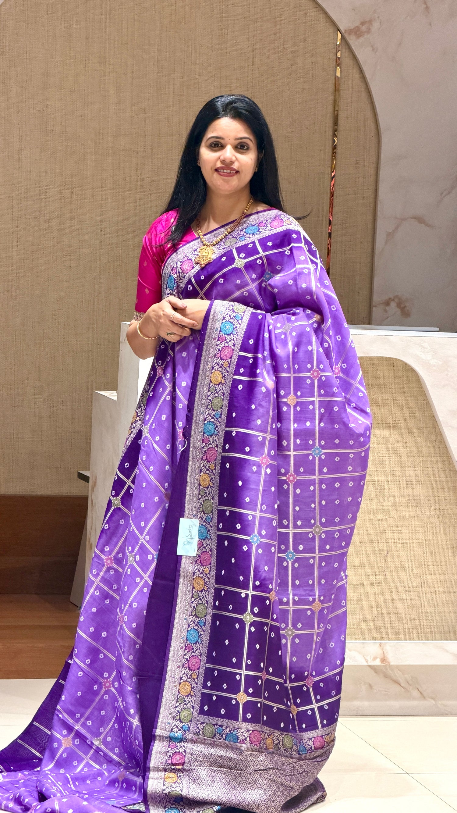 SUV2899 - LAVENDER TUSSER GEORGETTE 01