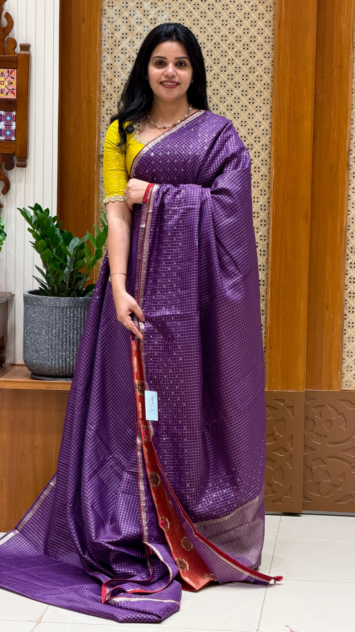 TUSSER SILK SUV5424-PURPLE