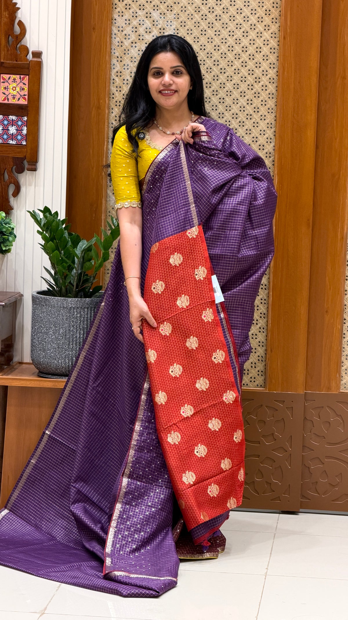 TUSSER SILK SUV5424-PURPLE