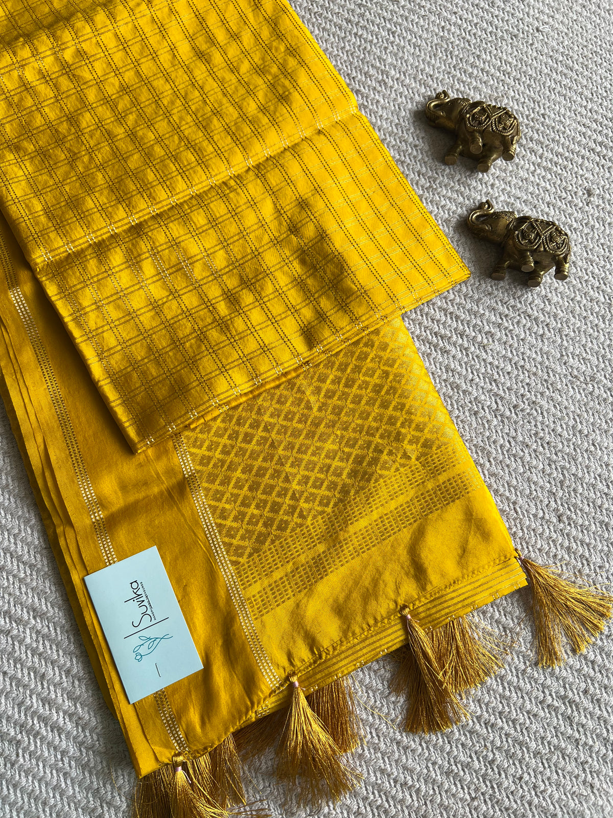 TUSSER SILK SUV5483-YELLOW