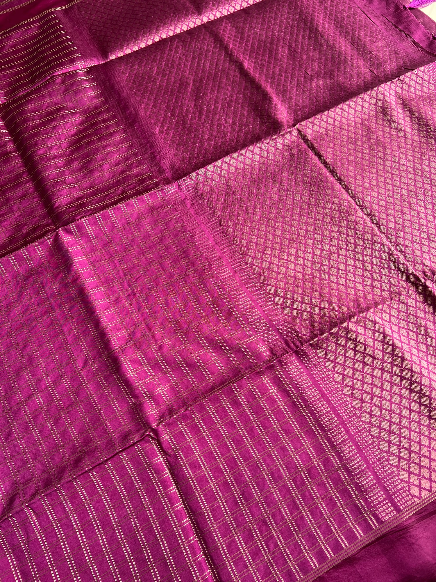 TUSSER SAREE SUV5483-MAGENTA