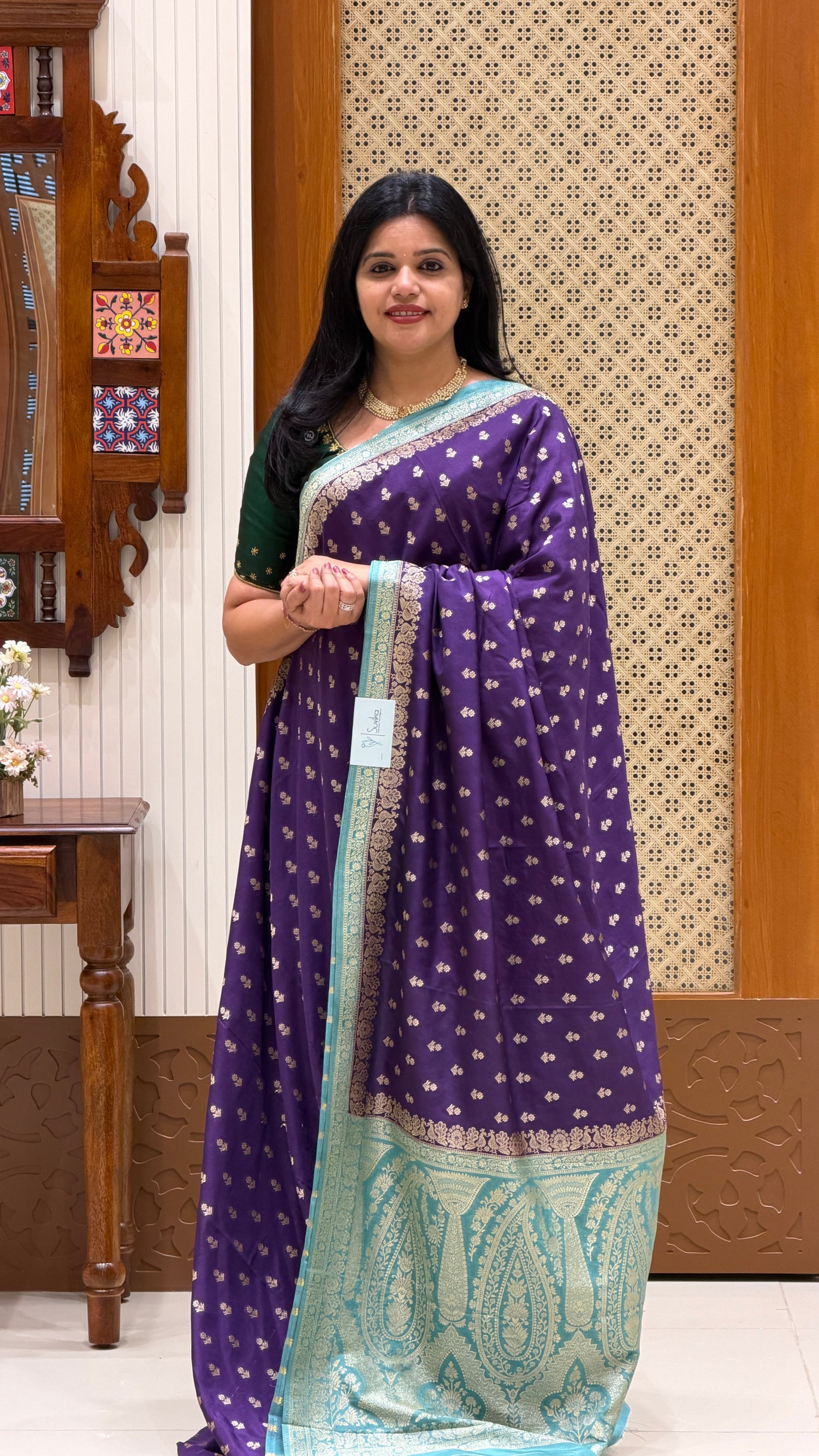 SUV4392-PURPLE WITH BABYBLUE