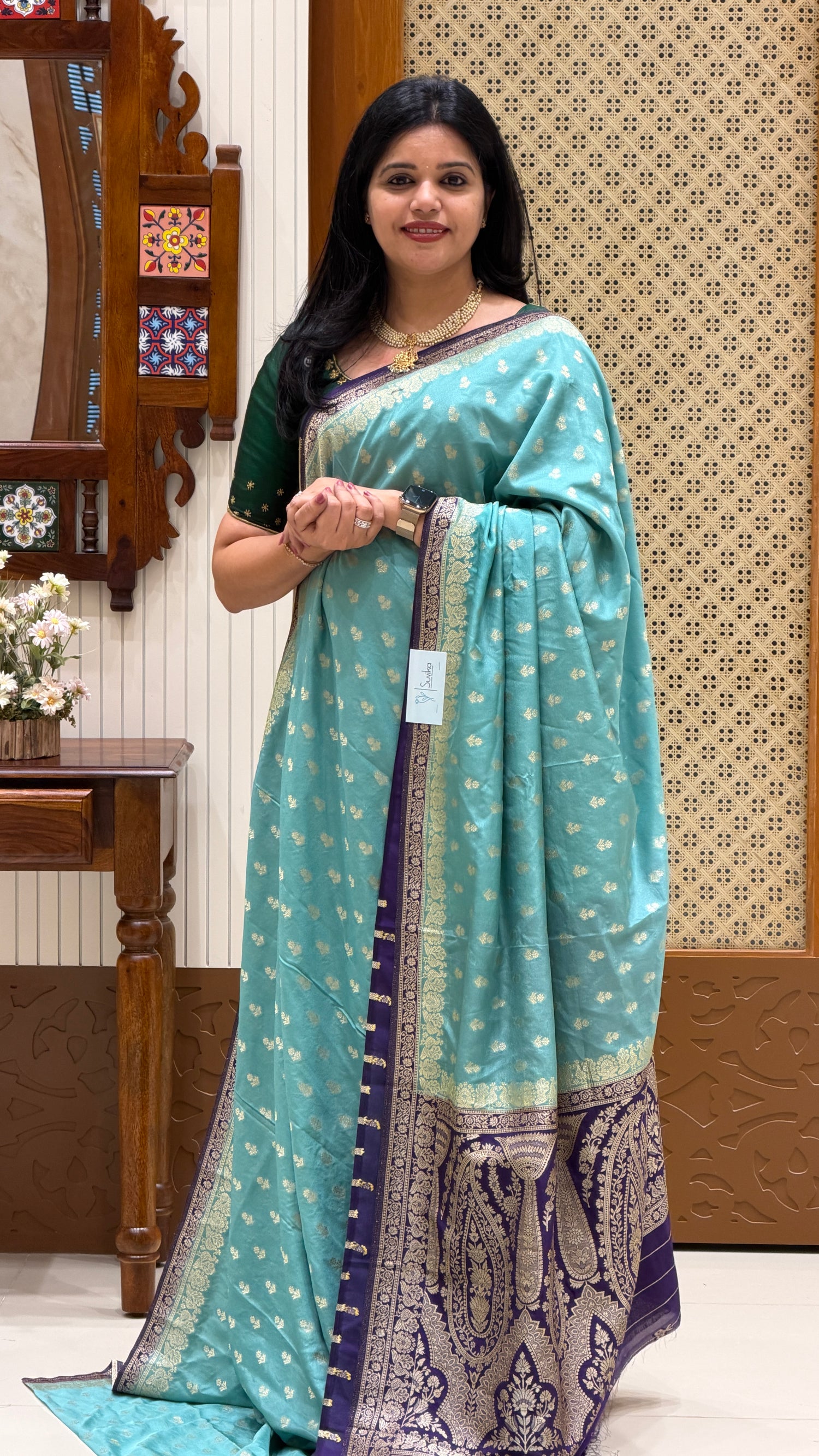 SUV4392-BABYBLUE WITH PURPLE