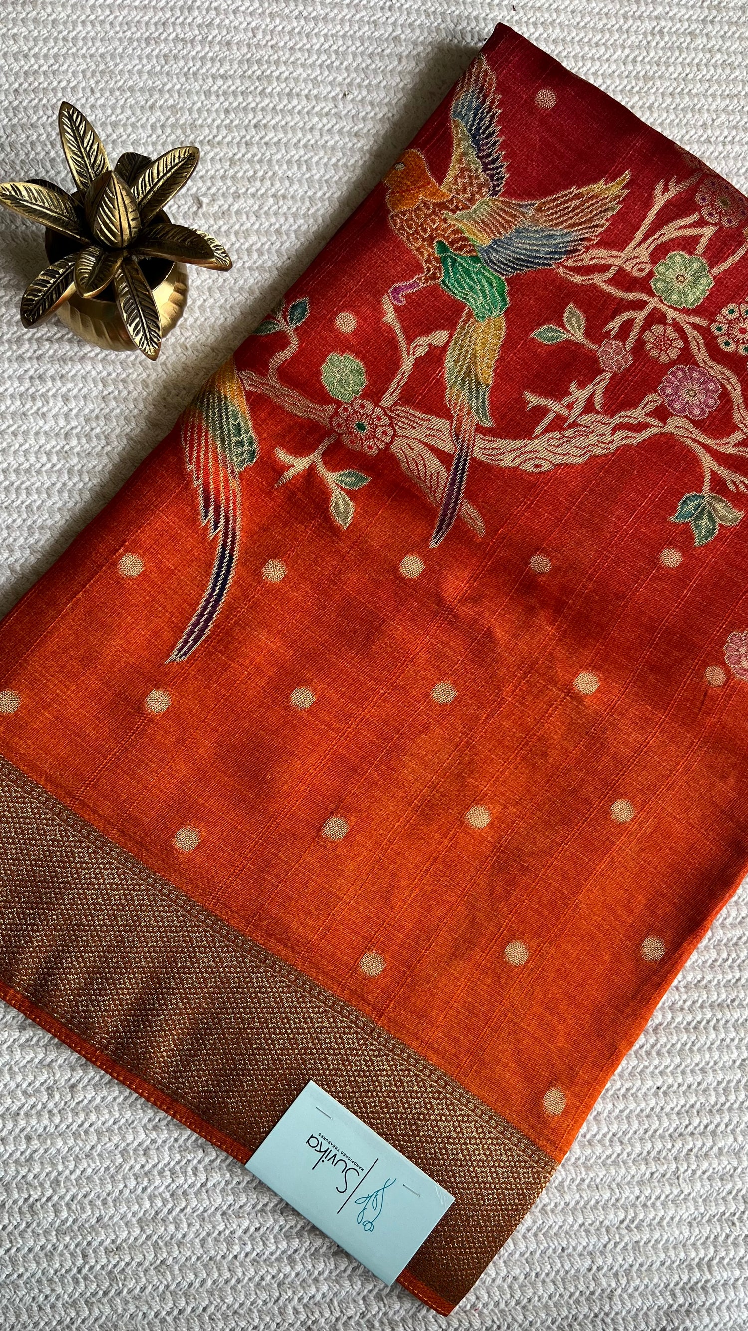 CRAPE SILK SUV5720-RUST