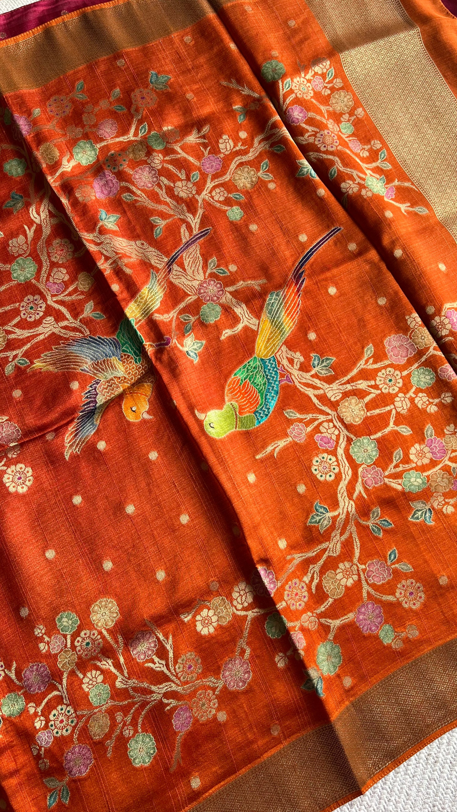 CRAPE SILK SUV5720-RUST