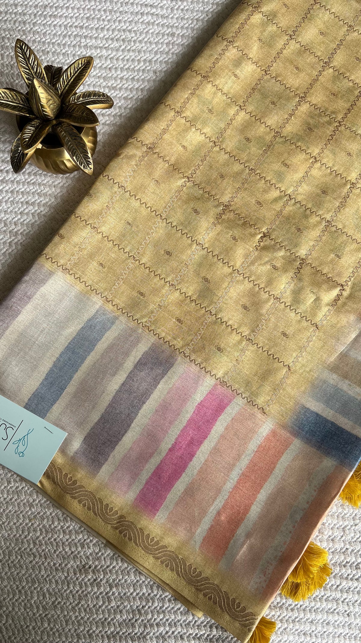 TUSSER SILK SUV5326-YELLOW