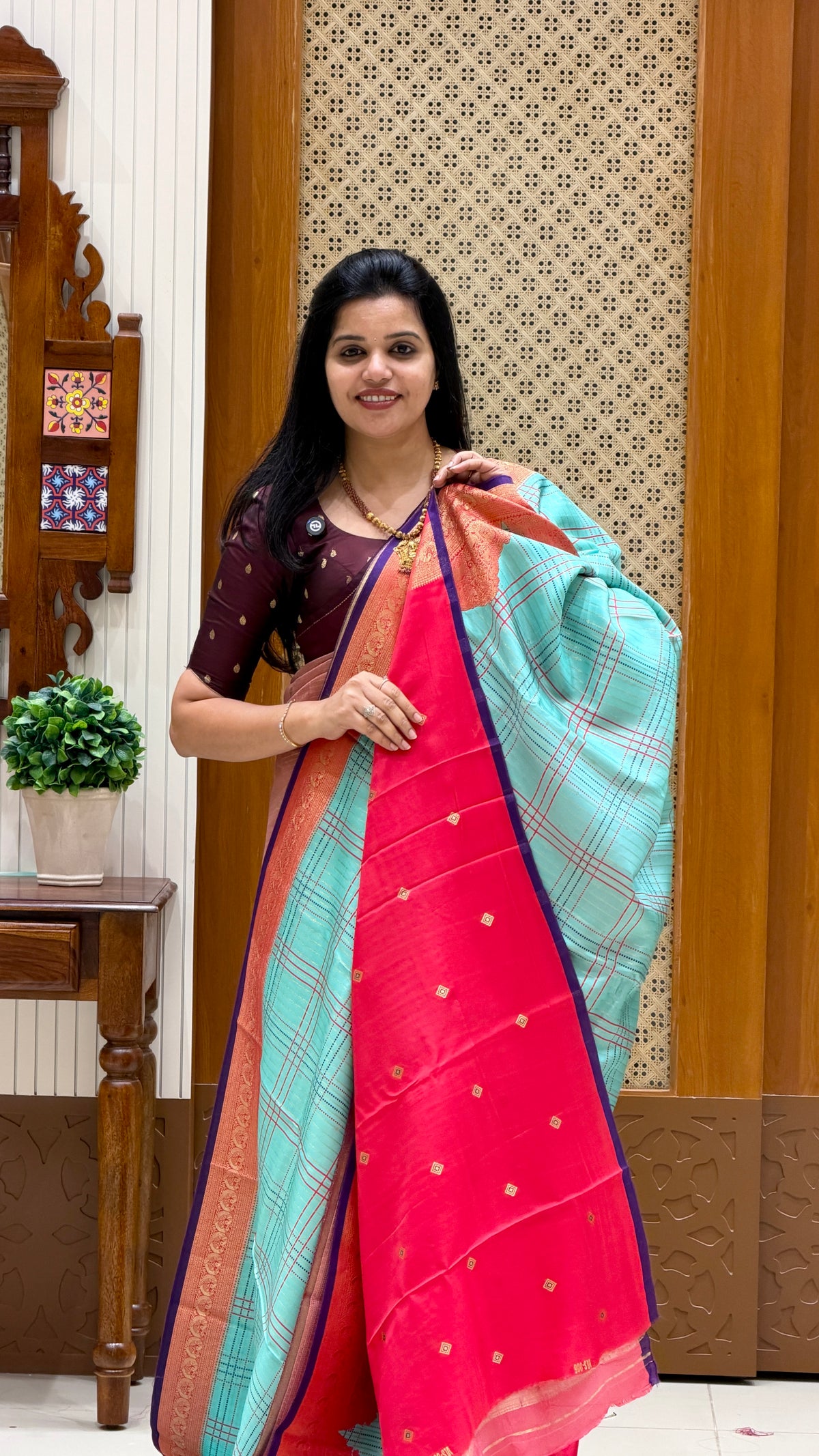 Kanchi Crepe saree SUV5860-SEAGREEN