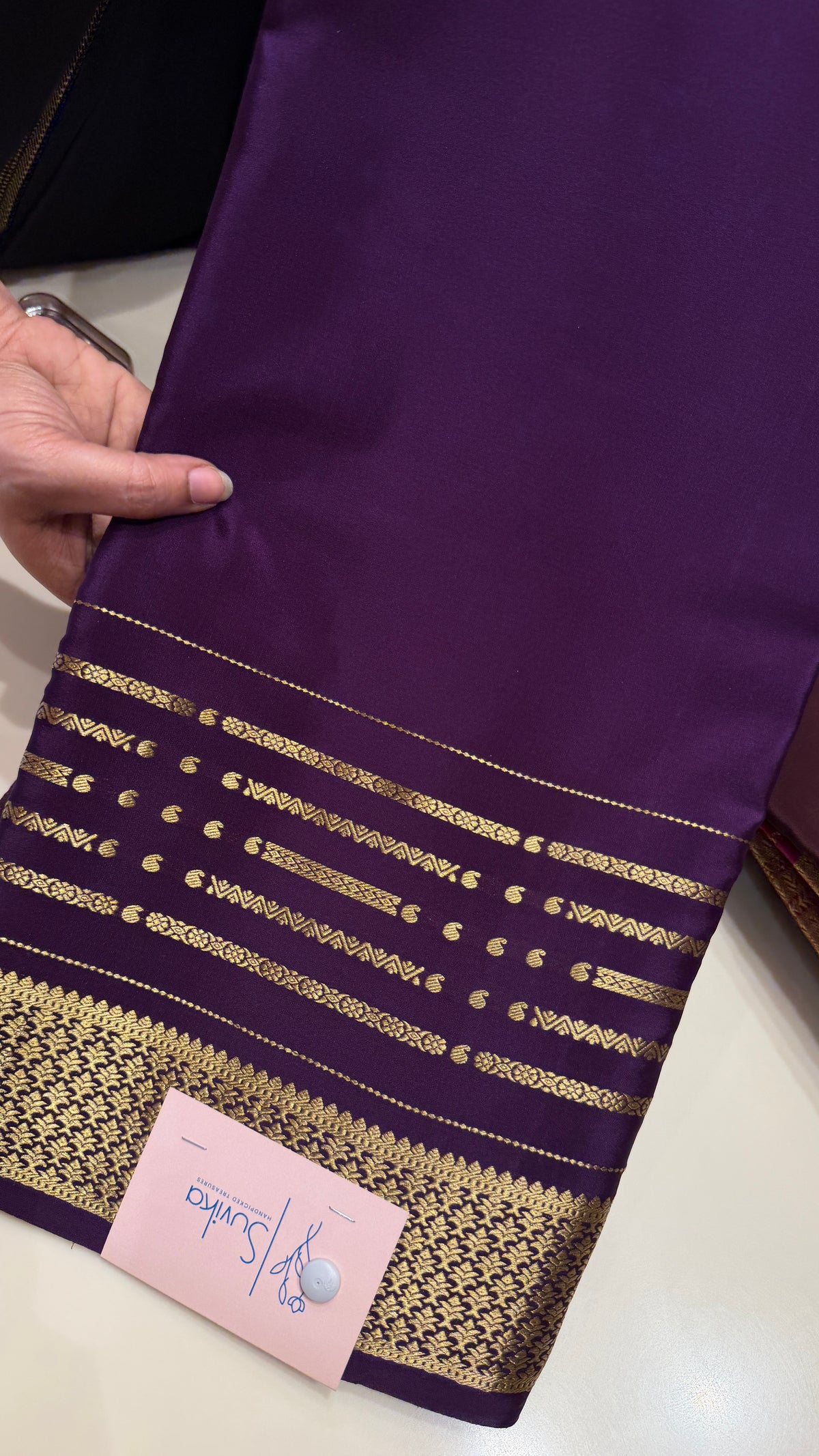 PURE MYSORE CREPE SAREE PSM559-WINE