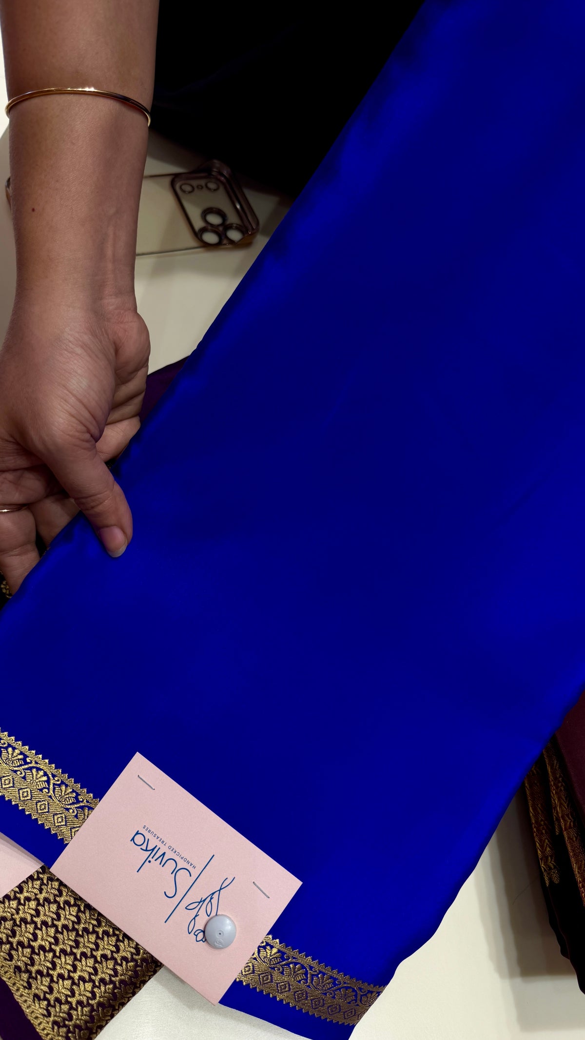 PURE MYSORE CREPE PSM550-BLUE