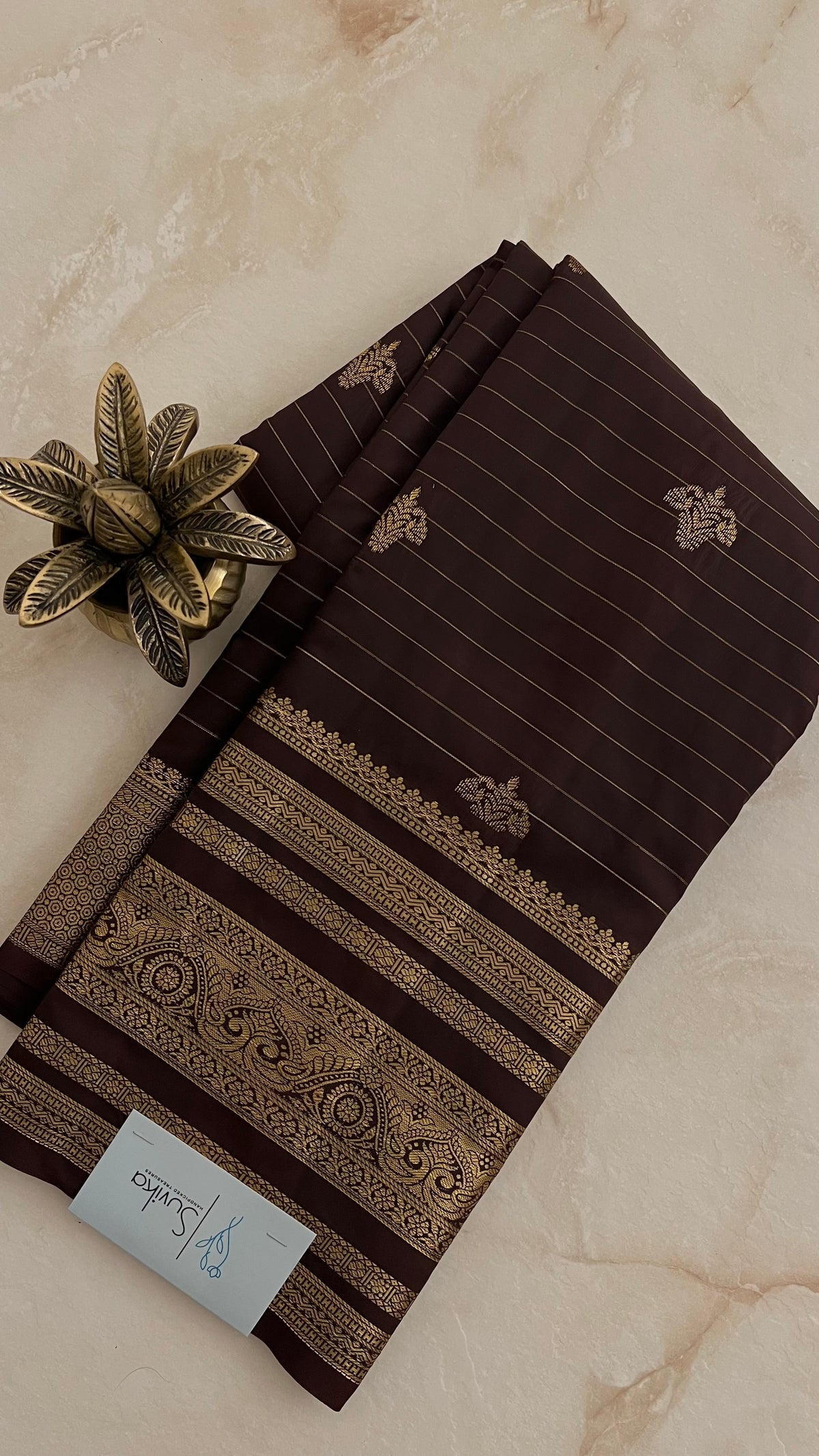 SEMI KANJIVARAM SILK SUV5773-COFFEEBROWN