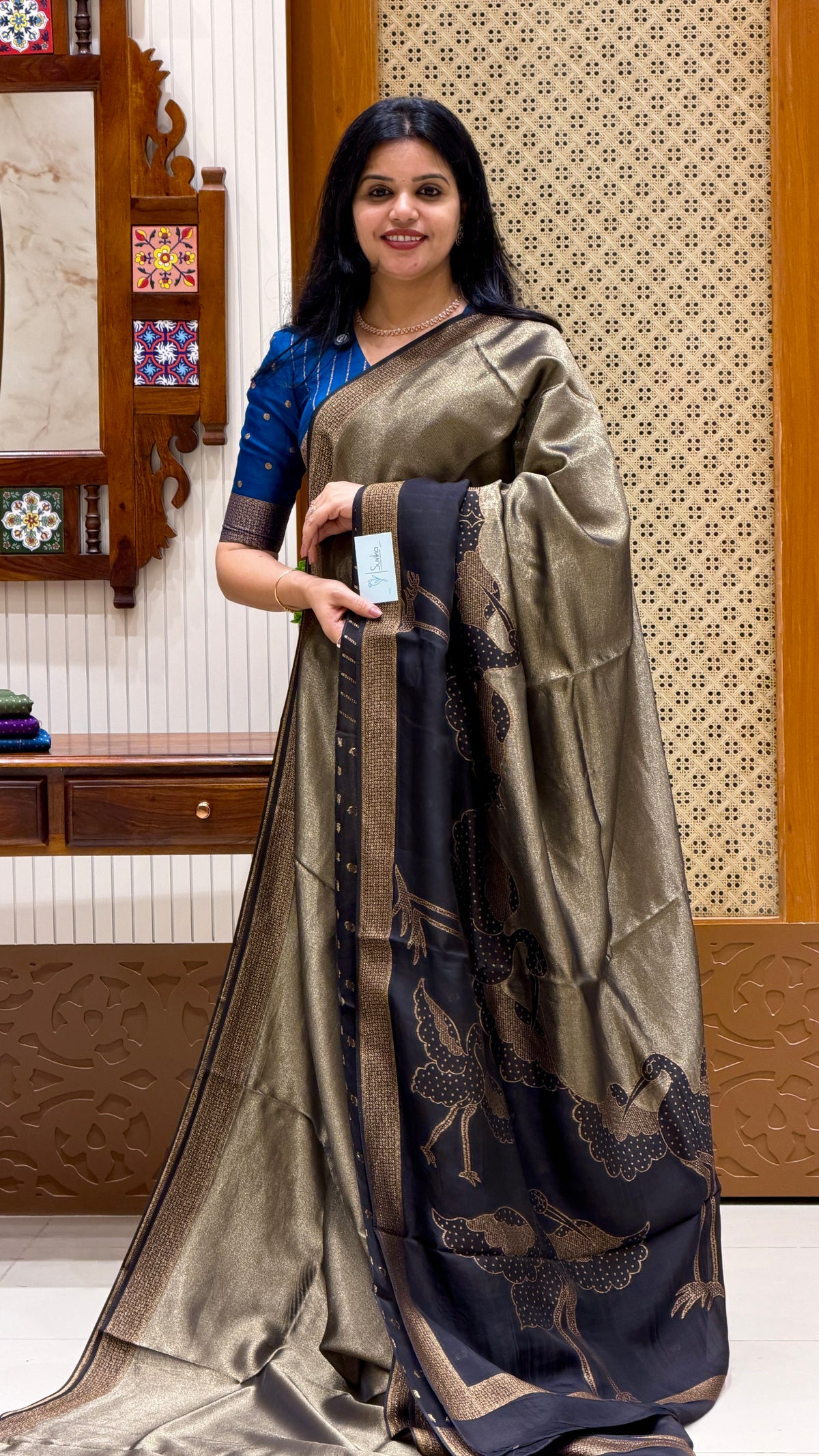 KOSA SILK SAREE SUV5392-BLACK