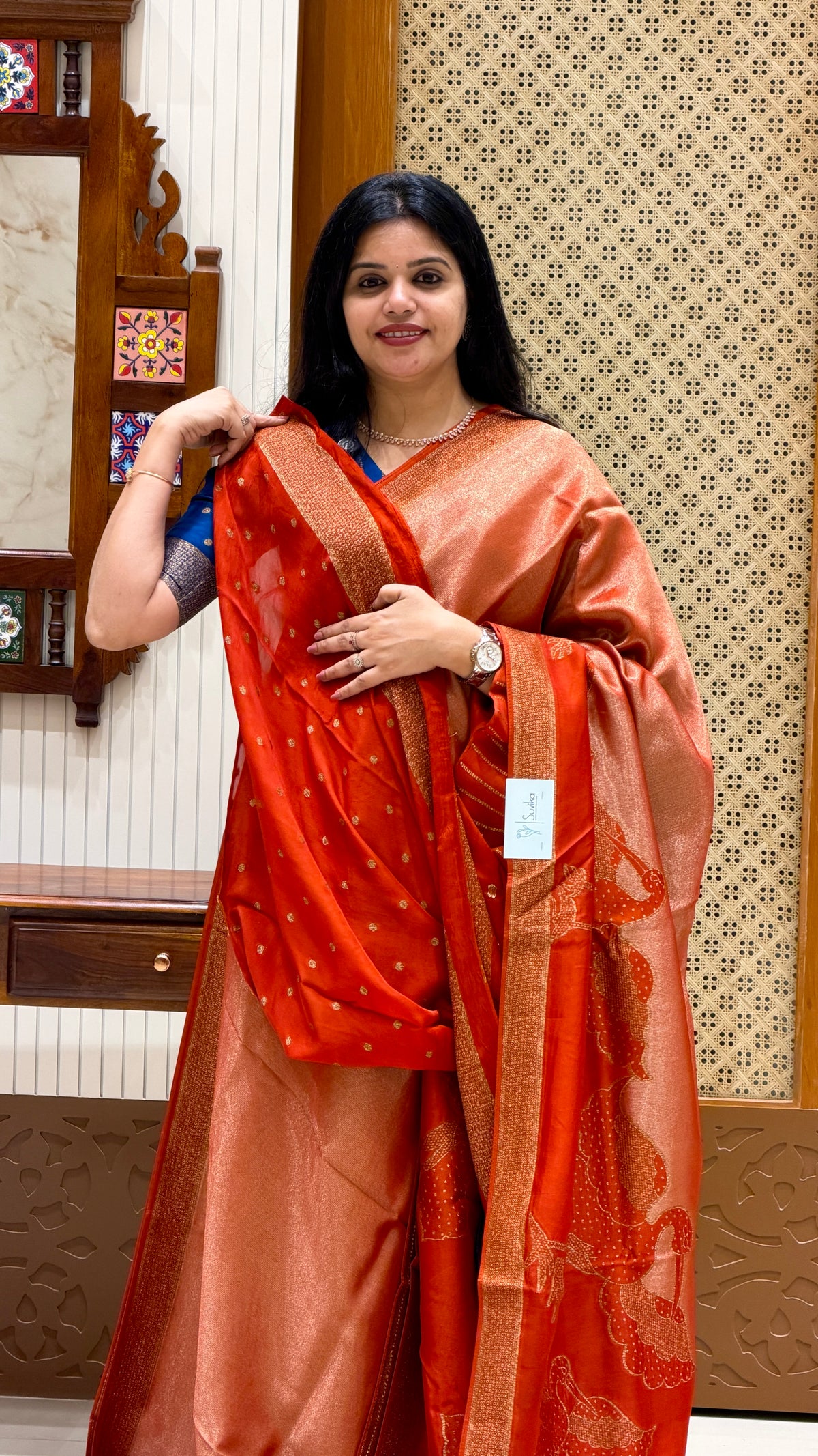 KOSA SILK SAREE SUV5392-ORANGE