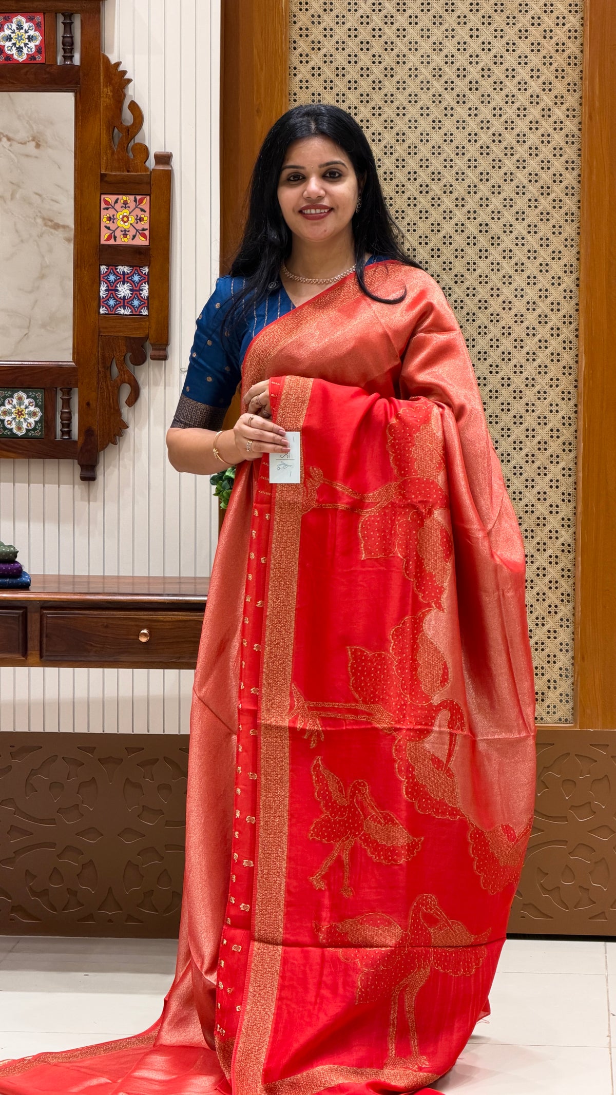 KOSA SILK SAREE SUV5392-RED