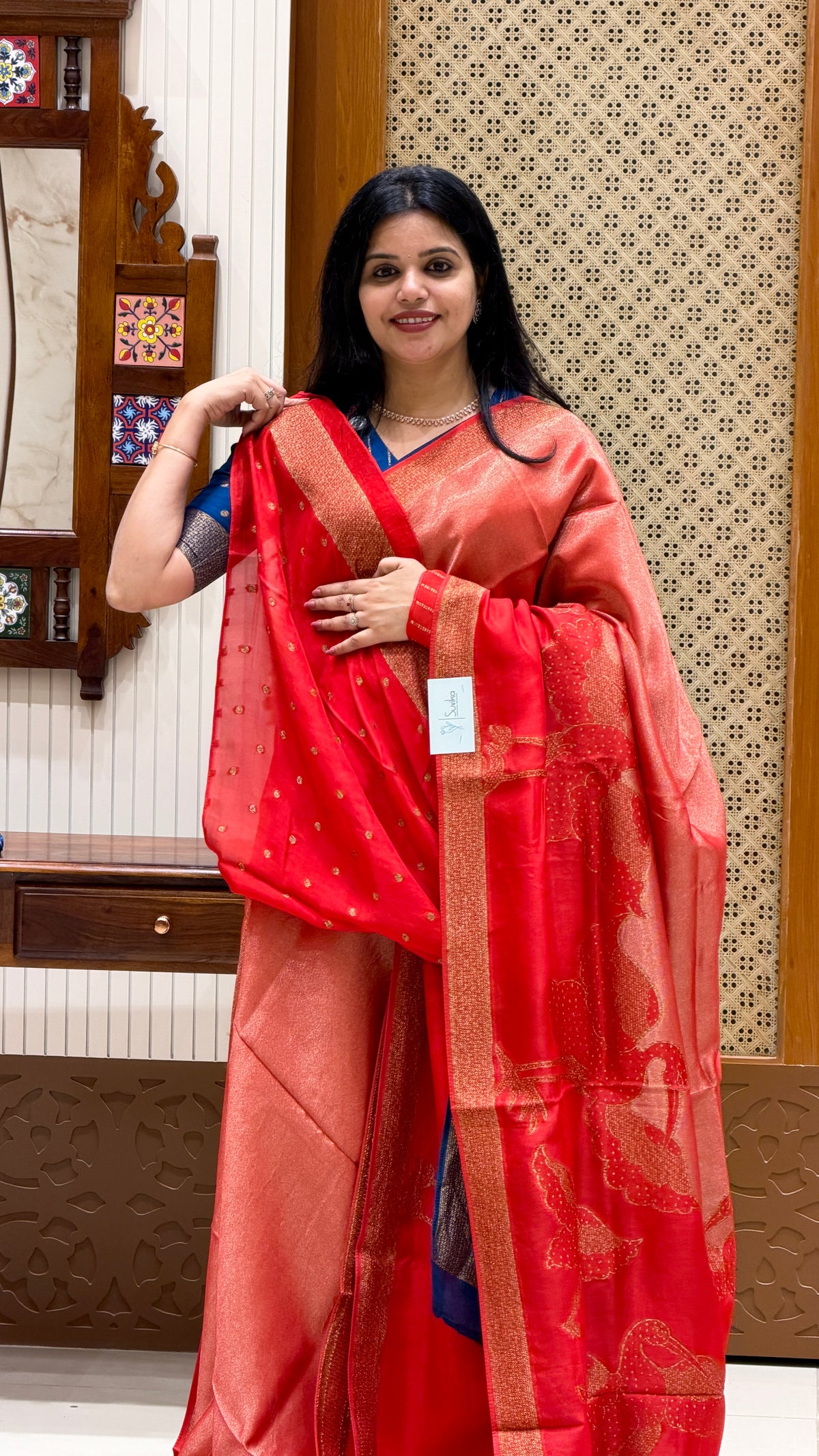 KOSA SILK SAREE SUV5392-RED