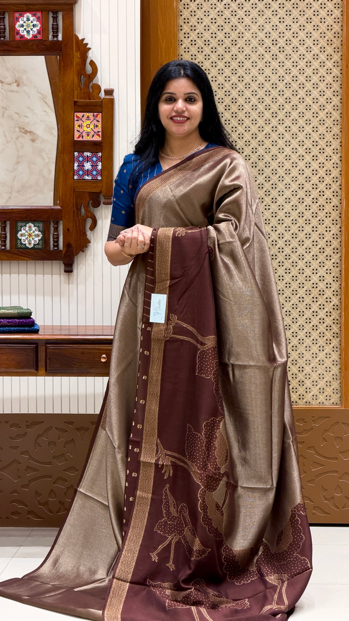 KOSA SILK SAREE SUV5392-COFFEEBROWN