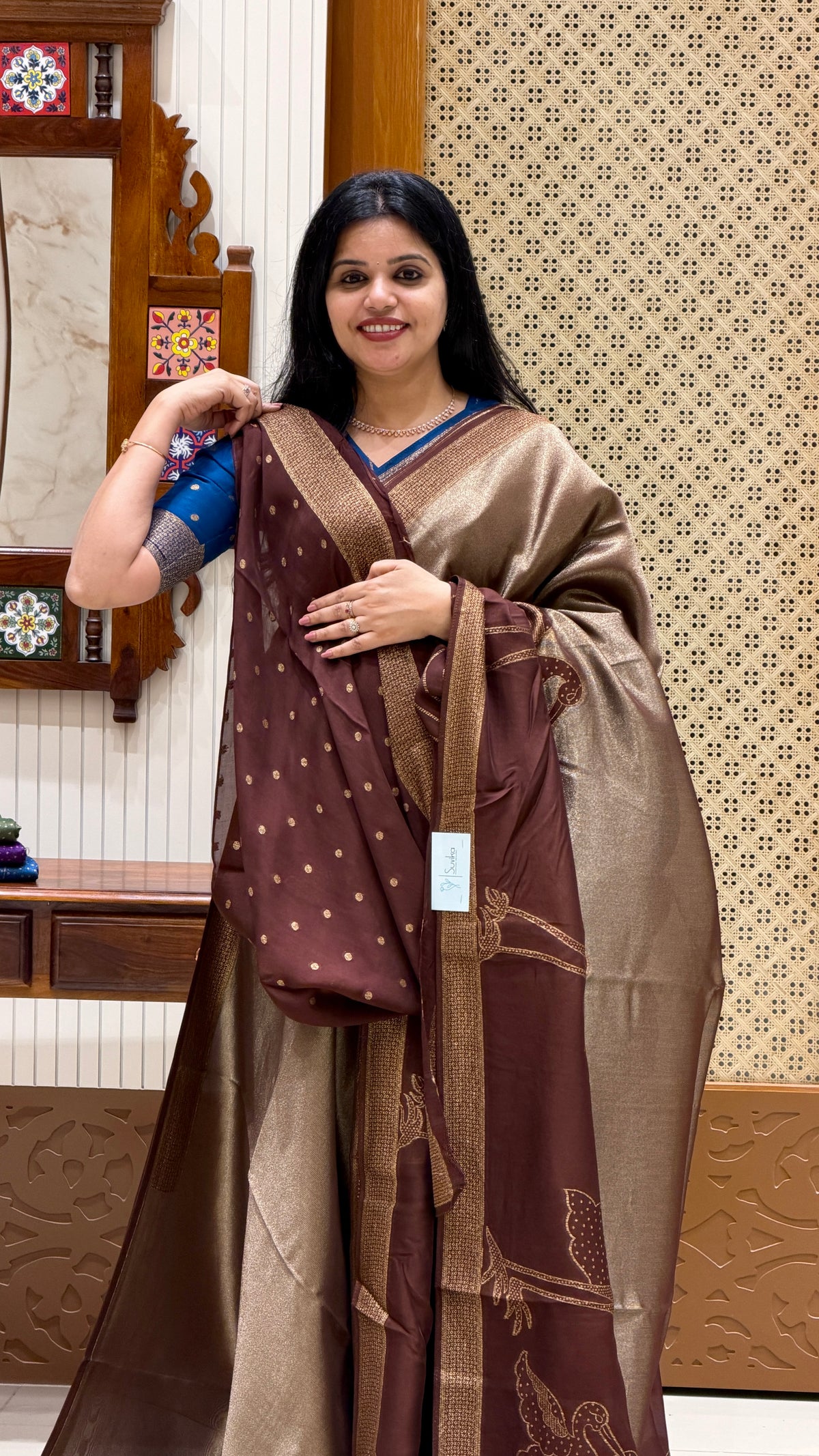KOSA SILK SAREE SUV5392-COFFEEBROWN