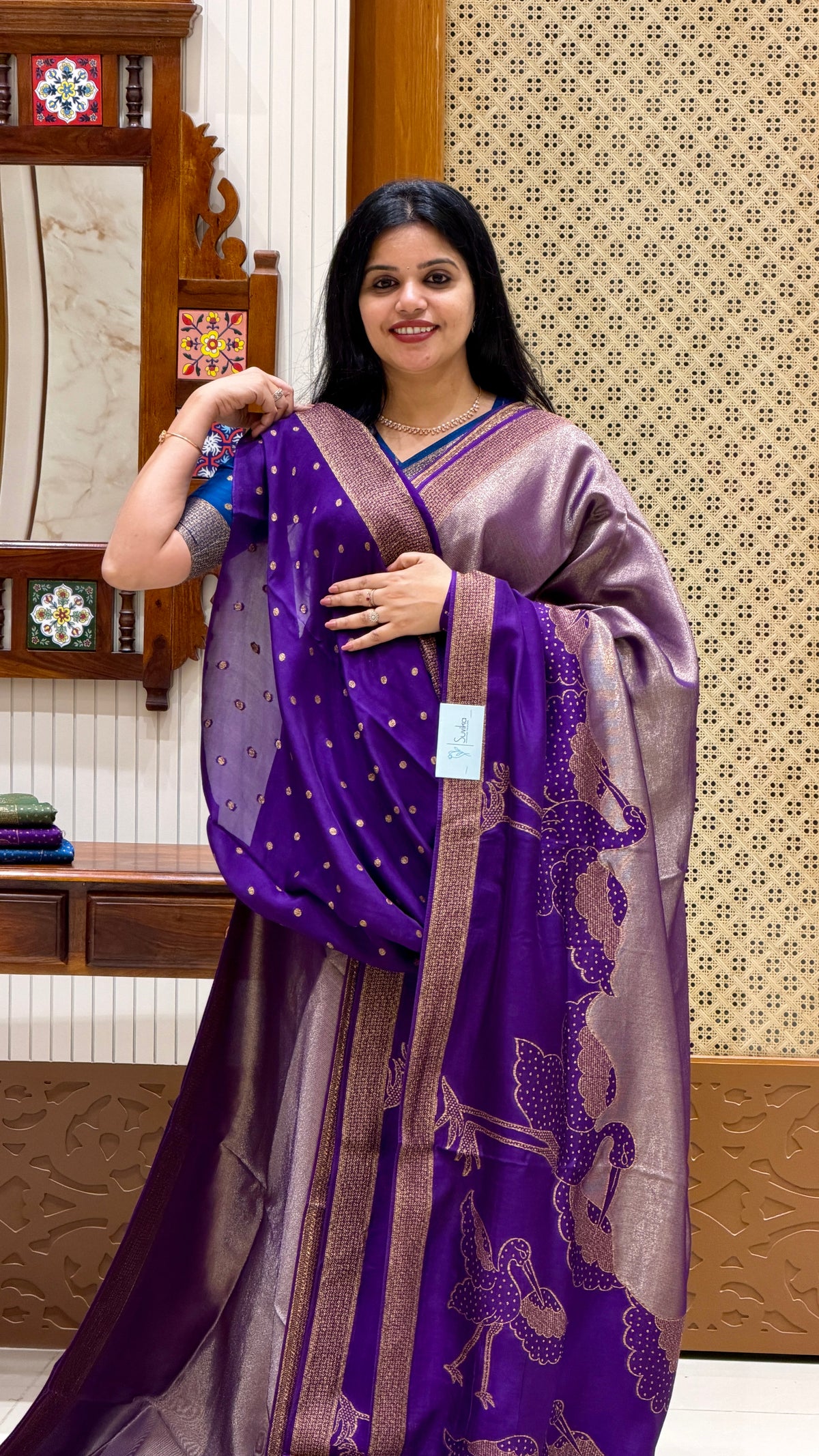 KOSA SILK SAREE SUV5392-PURPLE